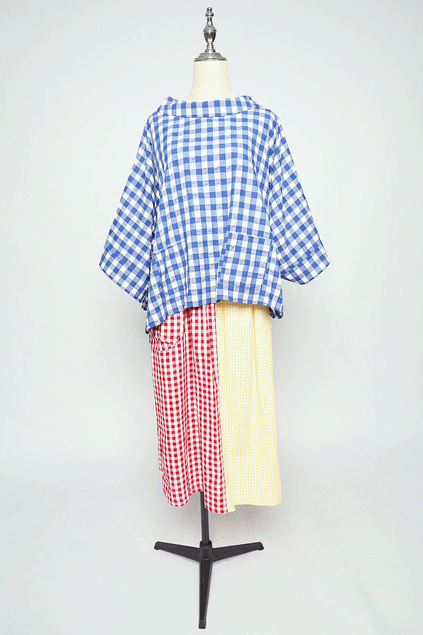 PO - Christa Blouse in Blue Check