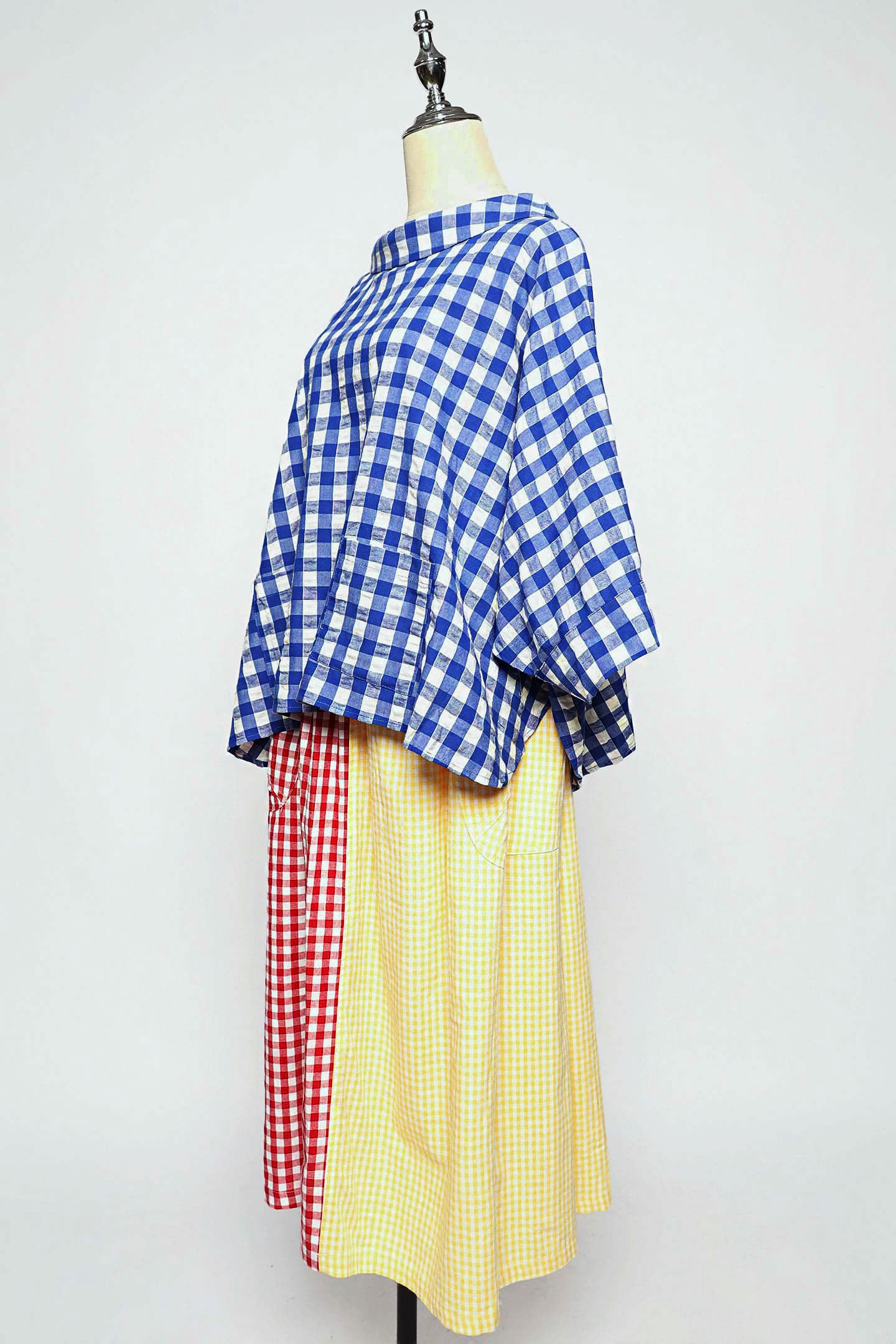 PO - Christa Blouse in Blue Check