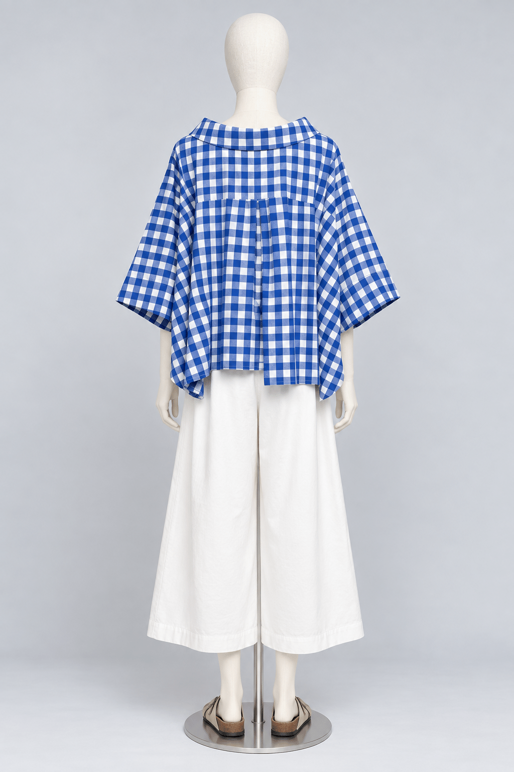 PO - Christa Blouse in Blue Check