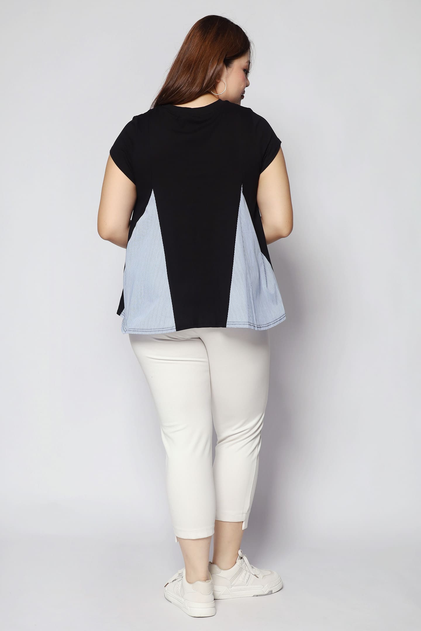 Christy Top in Blue Stripes
