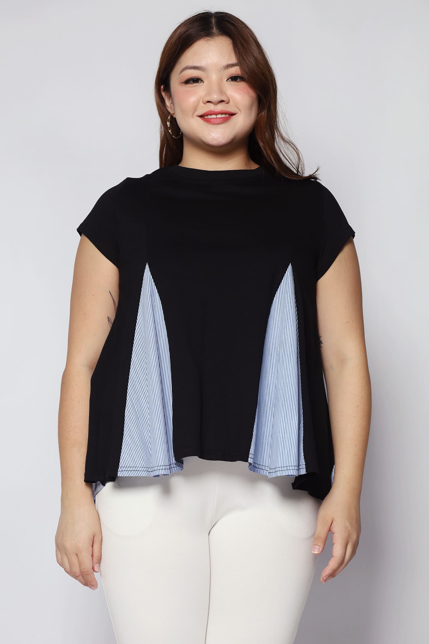 Christy Top in Blue Stripes