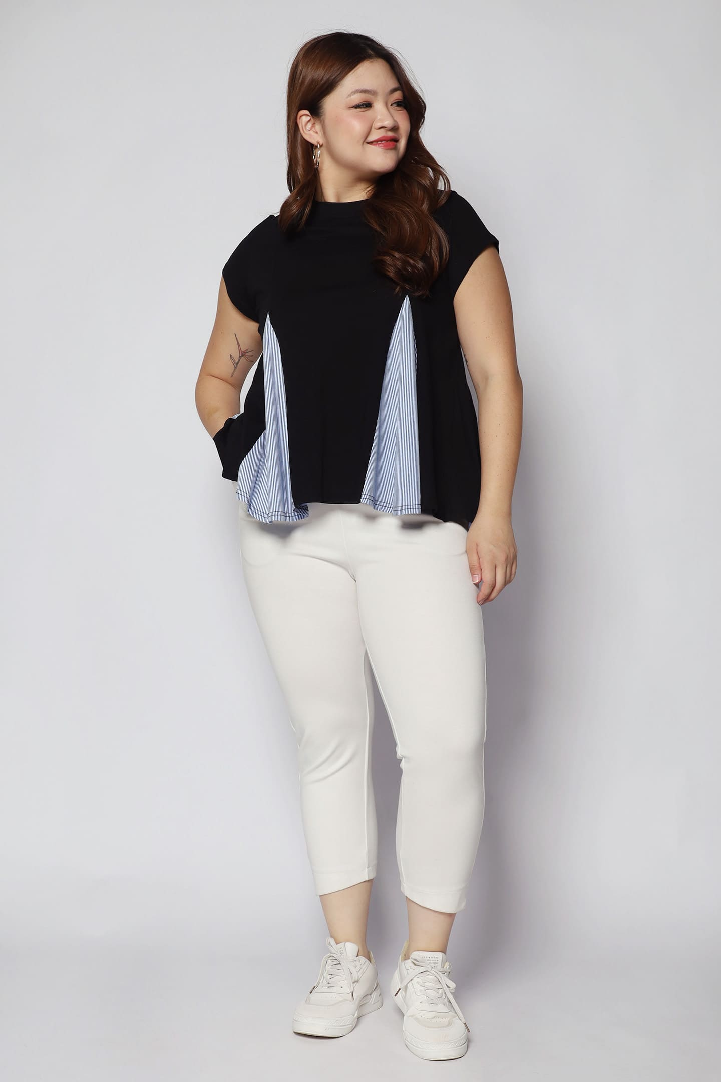 Christy Top in Blue Stripes