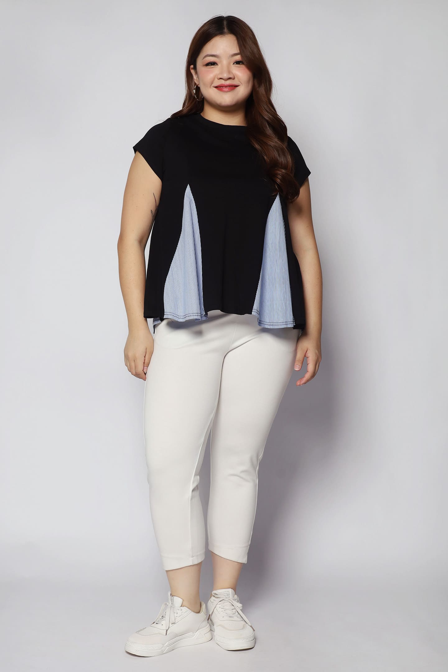 Christy Top in Blue Stripes