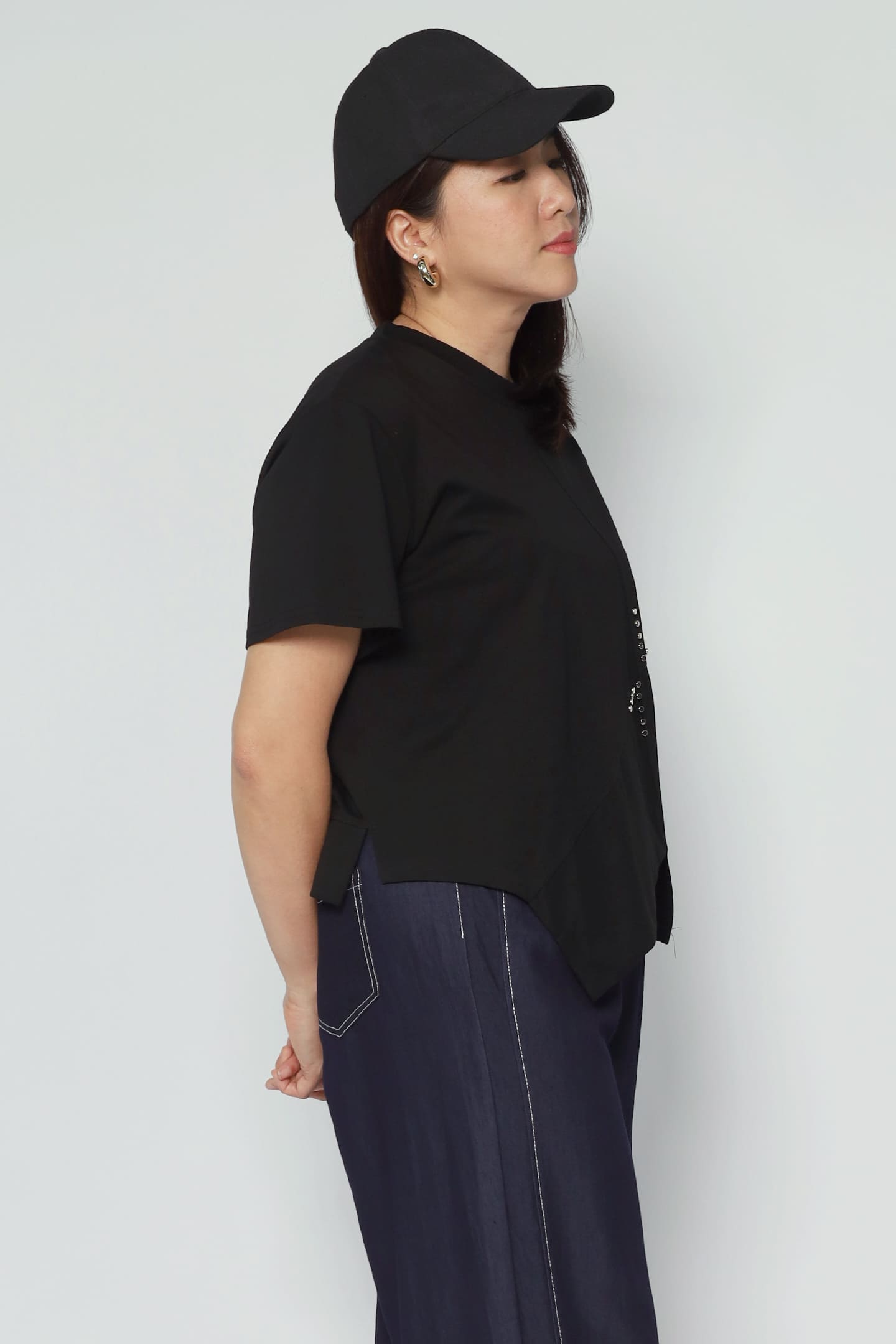 Backorders Easy By TE - Cicile Beaded Top in Black
