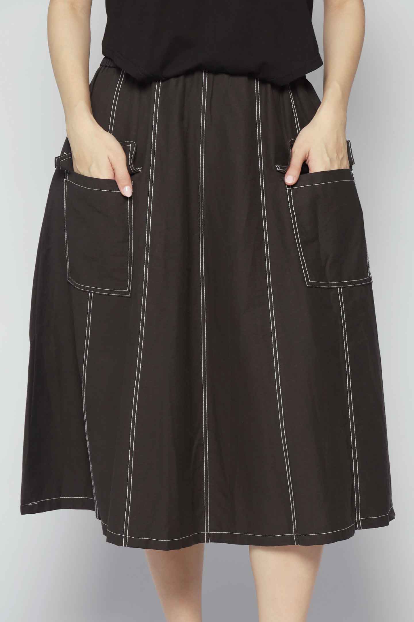 Clarisse Pocket Dress in Black