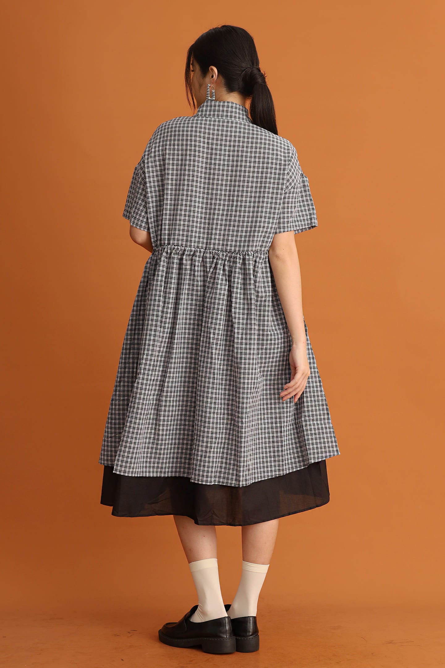 CHOSEN - Classic Noir Dress in Checks