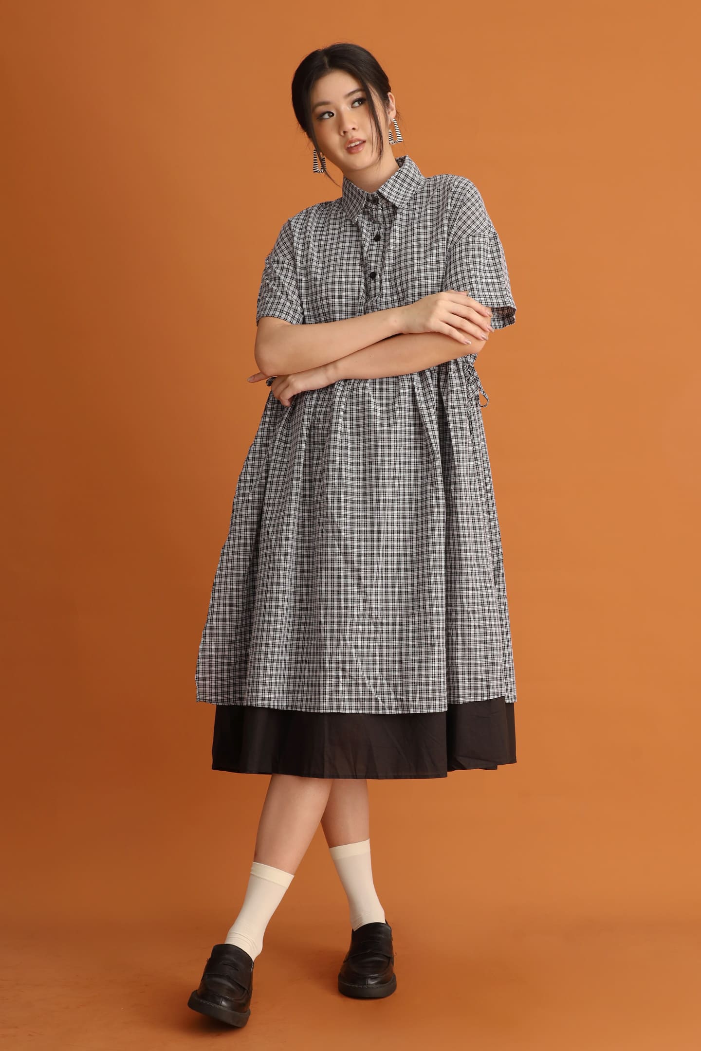 CHOSEN - Classic Noir Dress in Checks