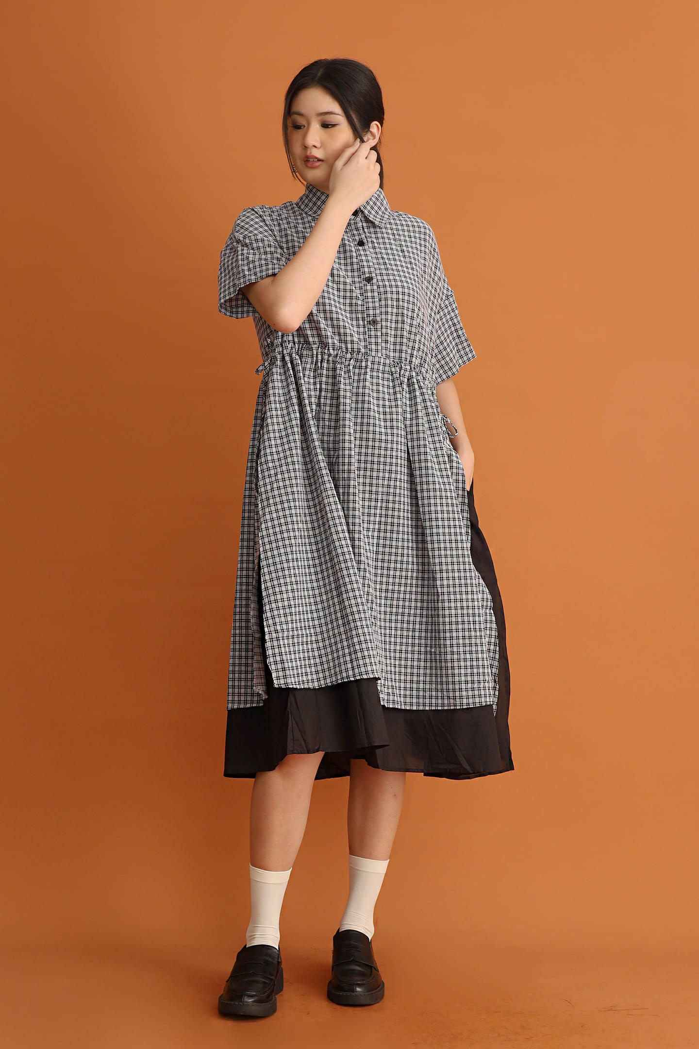 CHOSEN - Classic Noir Dress in Checks