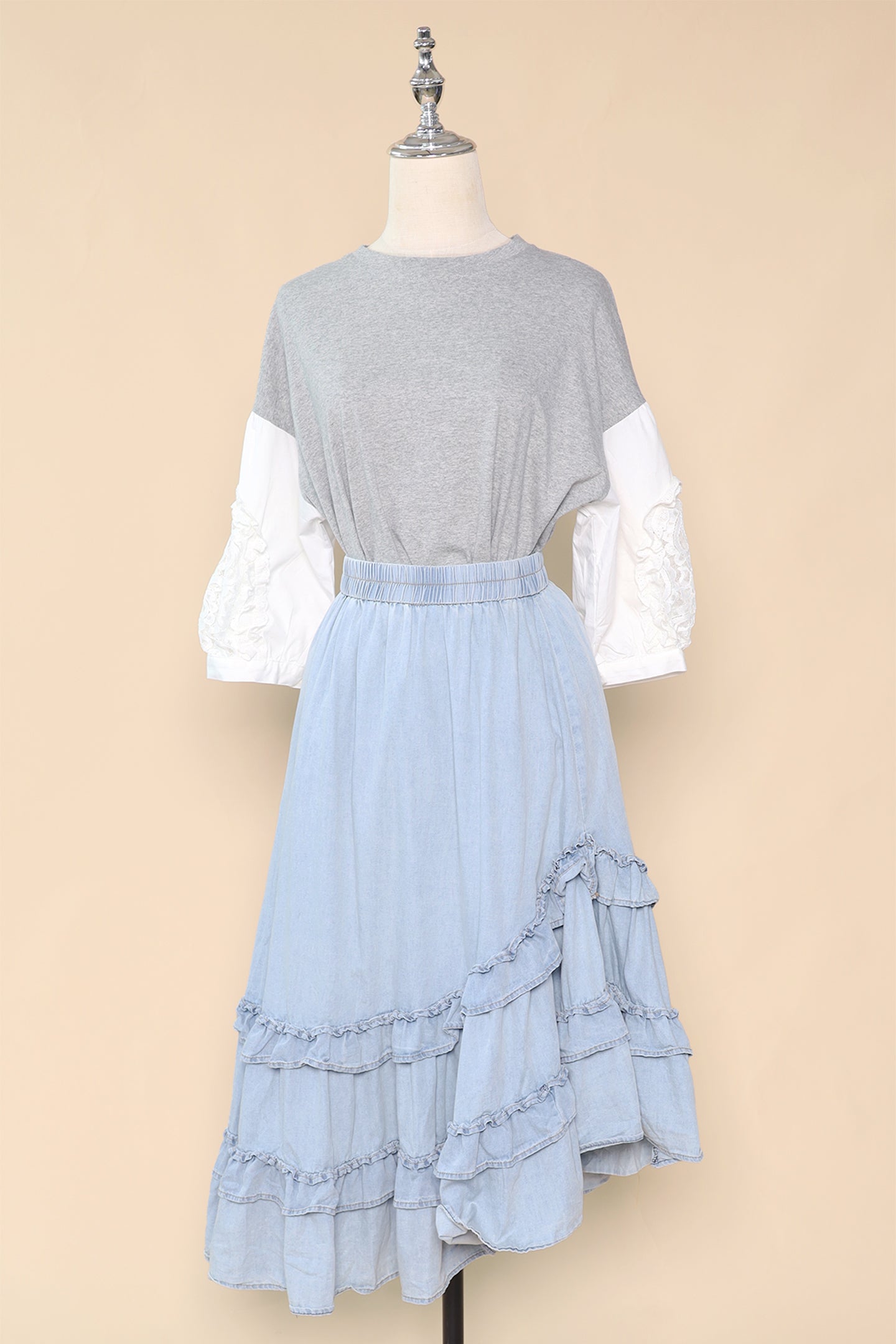 PO - Colbie Denim Frill Skirt