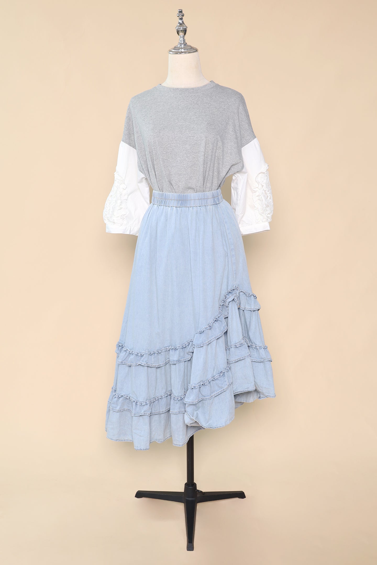 PO - Colbie Denim Frill Skirt