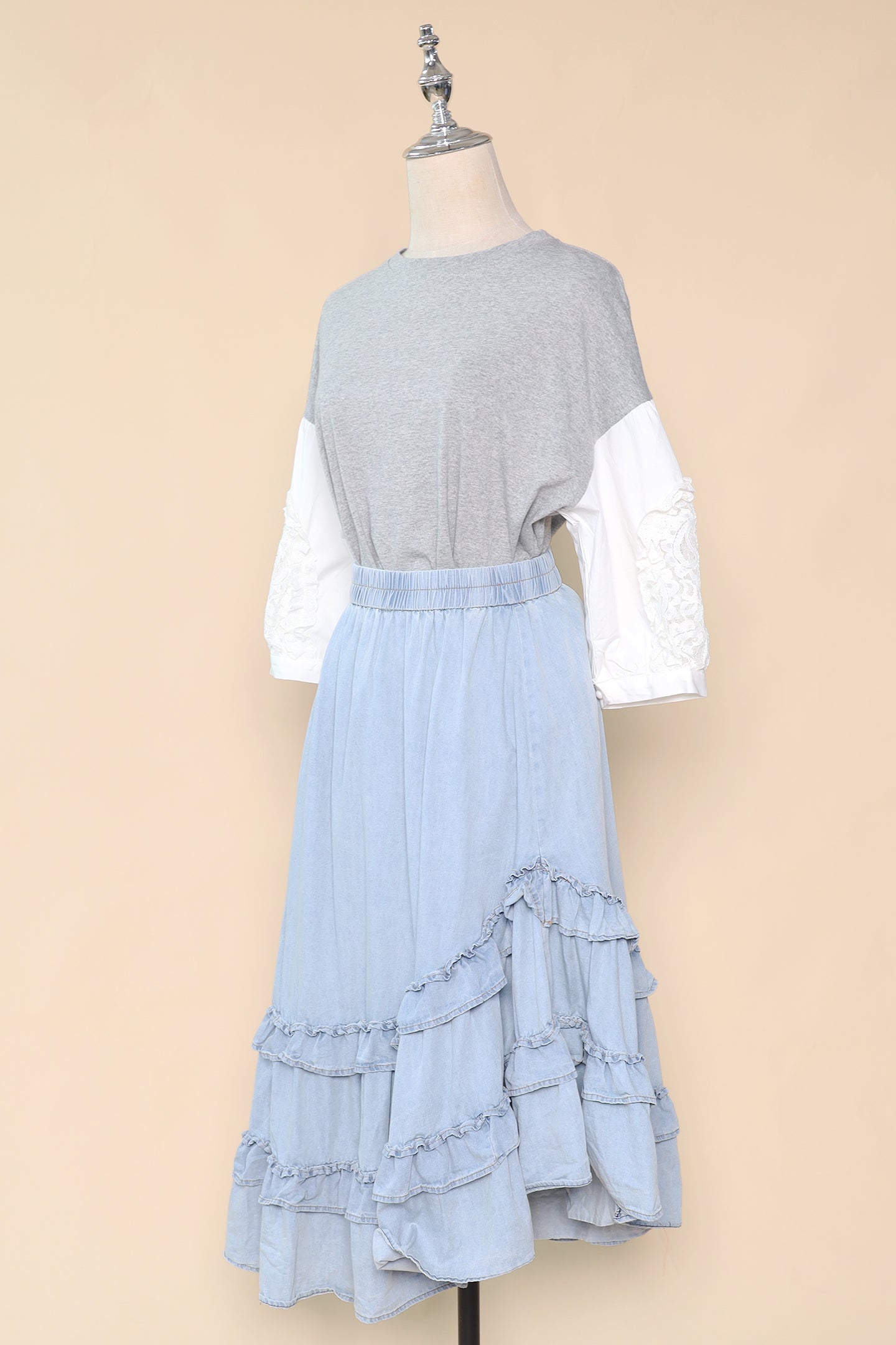 PO - Colbie Denim Frill Skirt
