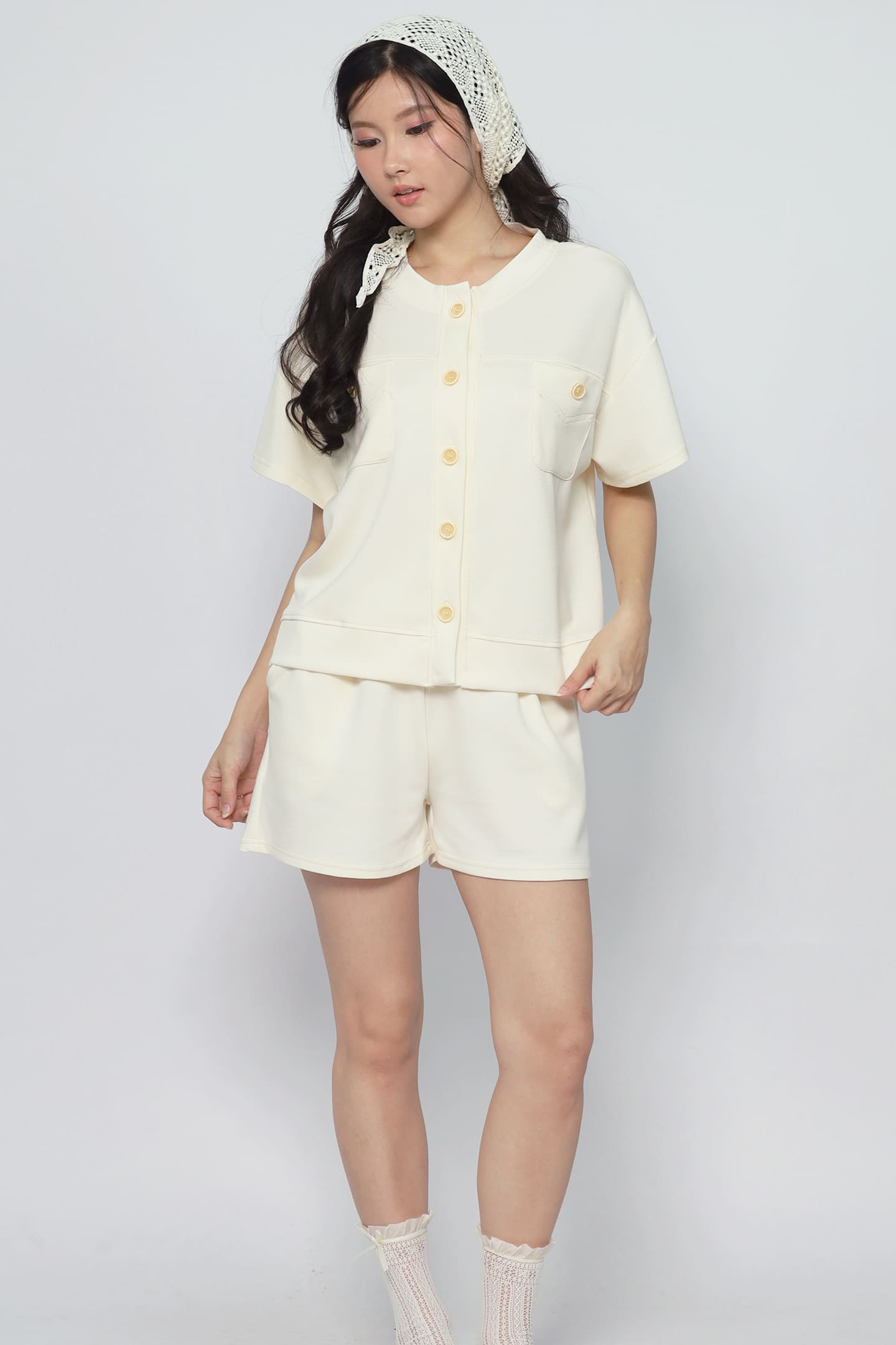 JOY - Cuddle 2 in 1 Button Top and Shorts Set