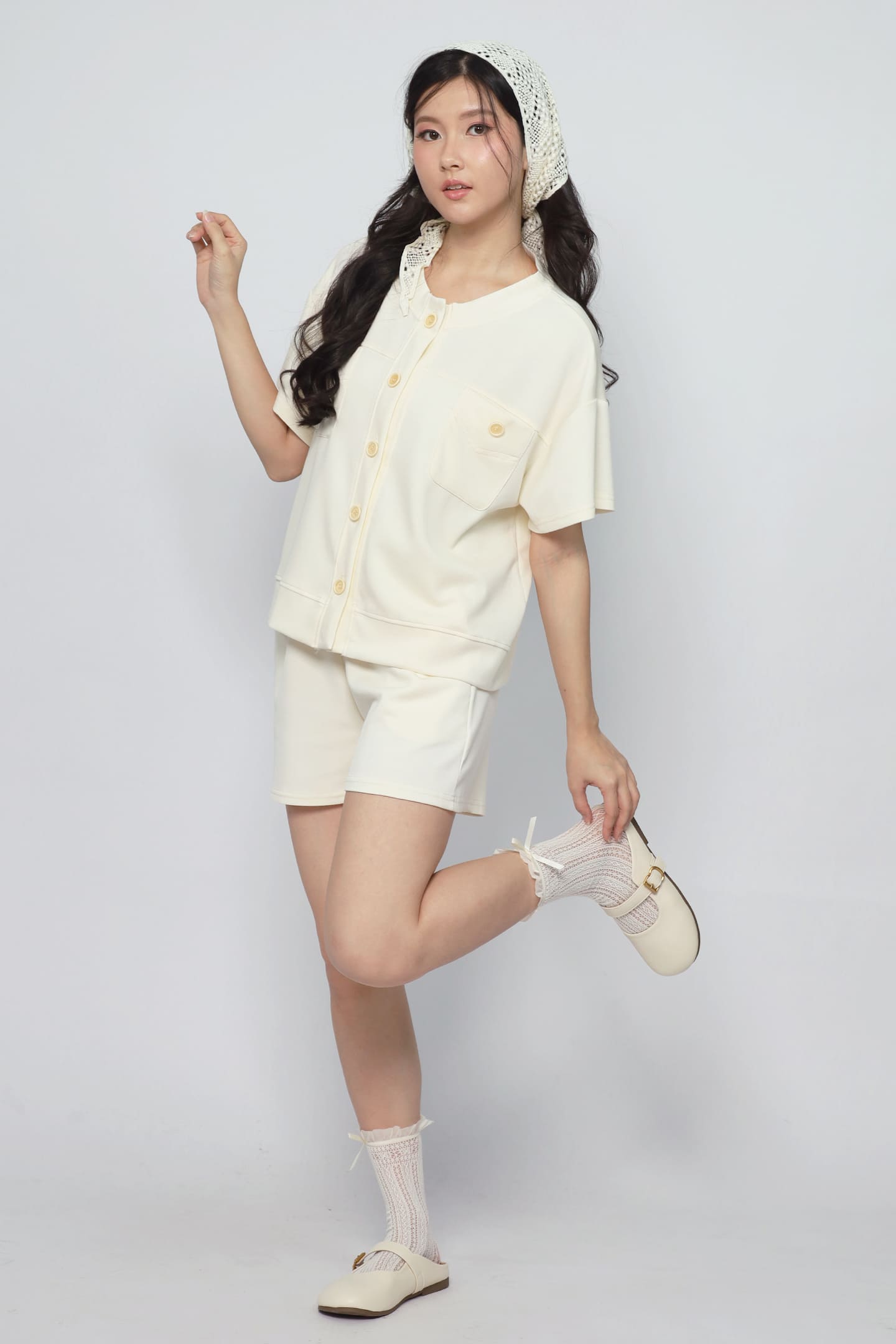 JOY - Cuddle 2 in 1 Button Top and Shorts Set