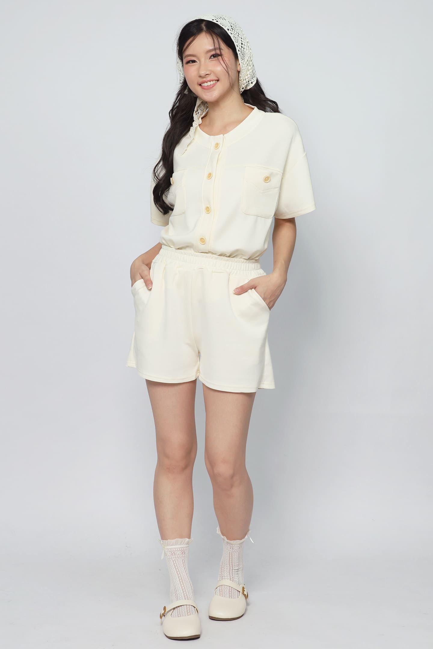 JOY - Cuddle 2 in 1 Button Top and Shorts Set