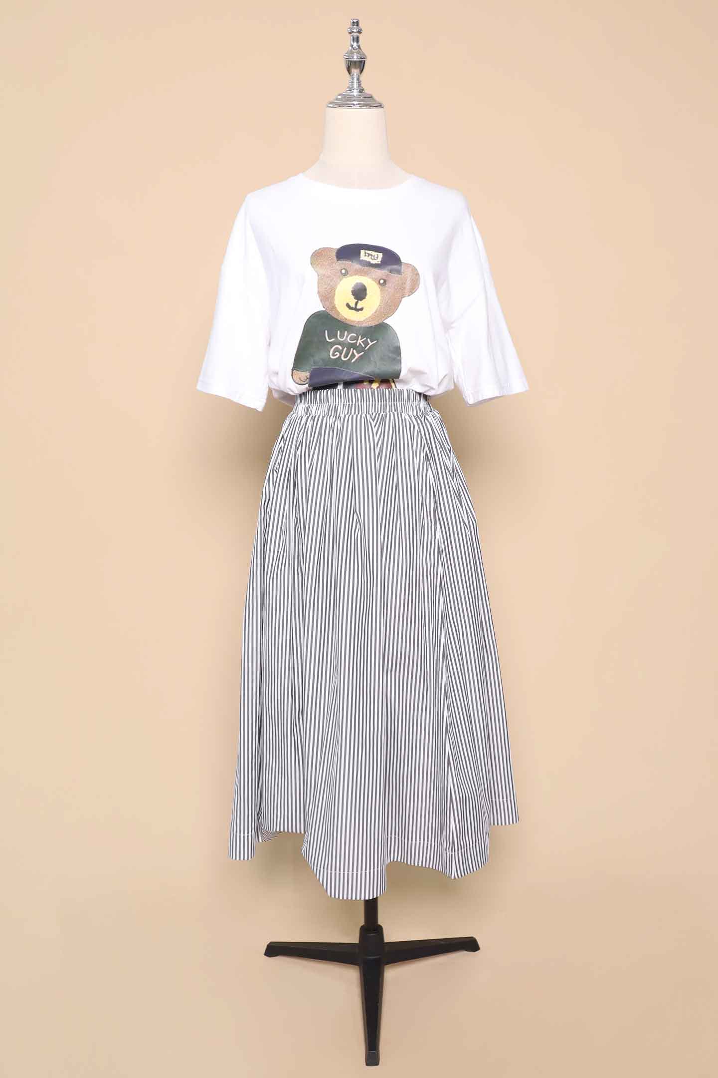 PO - Cyris Stripes Skirt