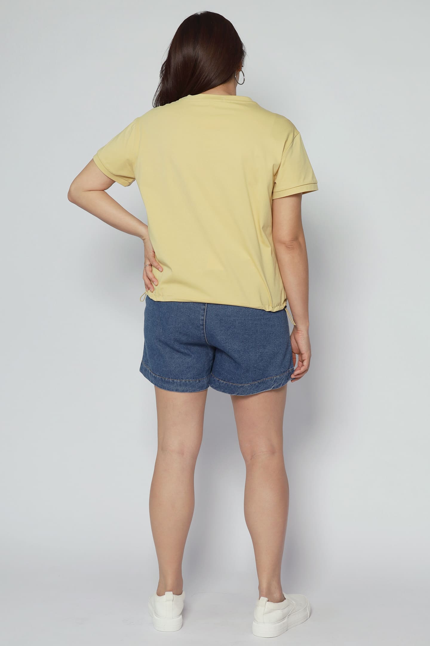 Backorders Easy By TE - Daiyu Chest Pocket Top in Yellow