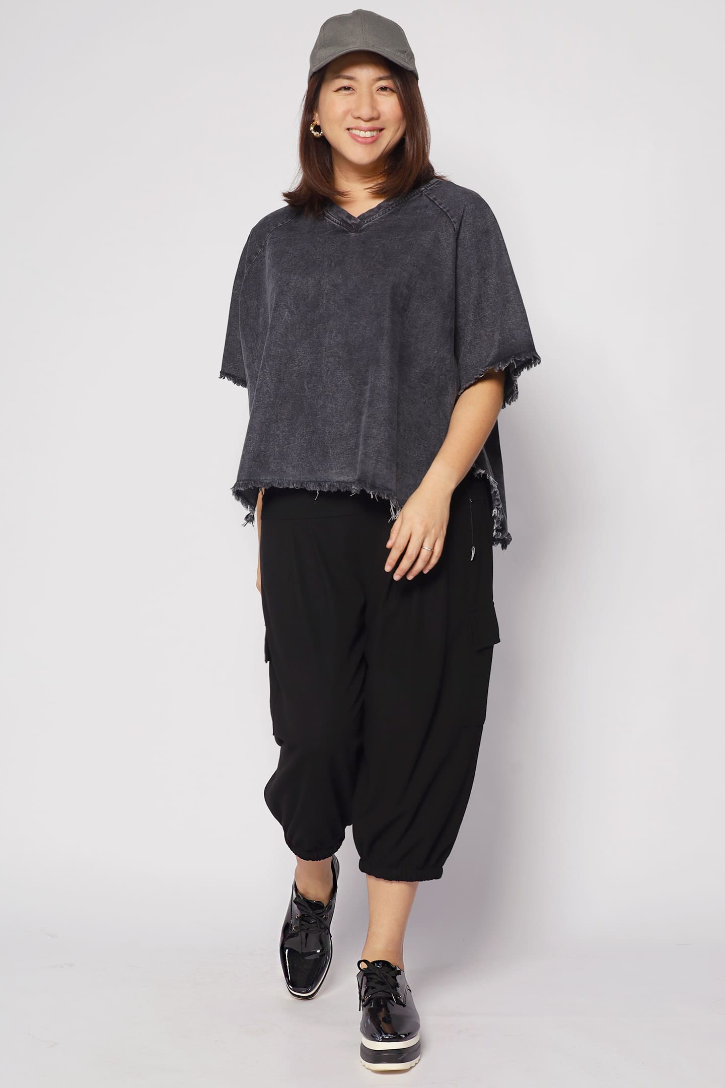 Damian Cargo Pants in Black