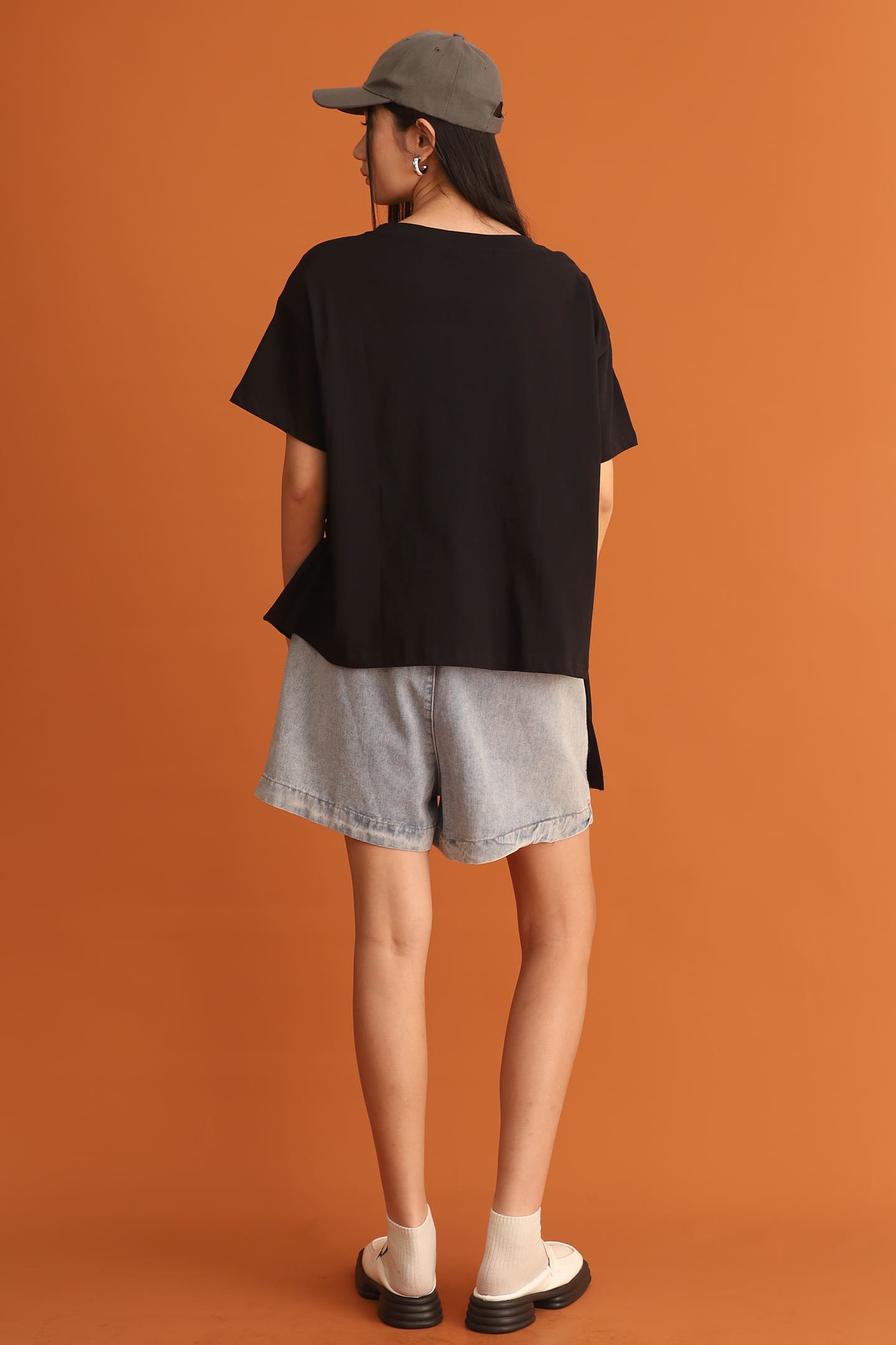 CHOSEN - Danielle Drawstring Top in Black