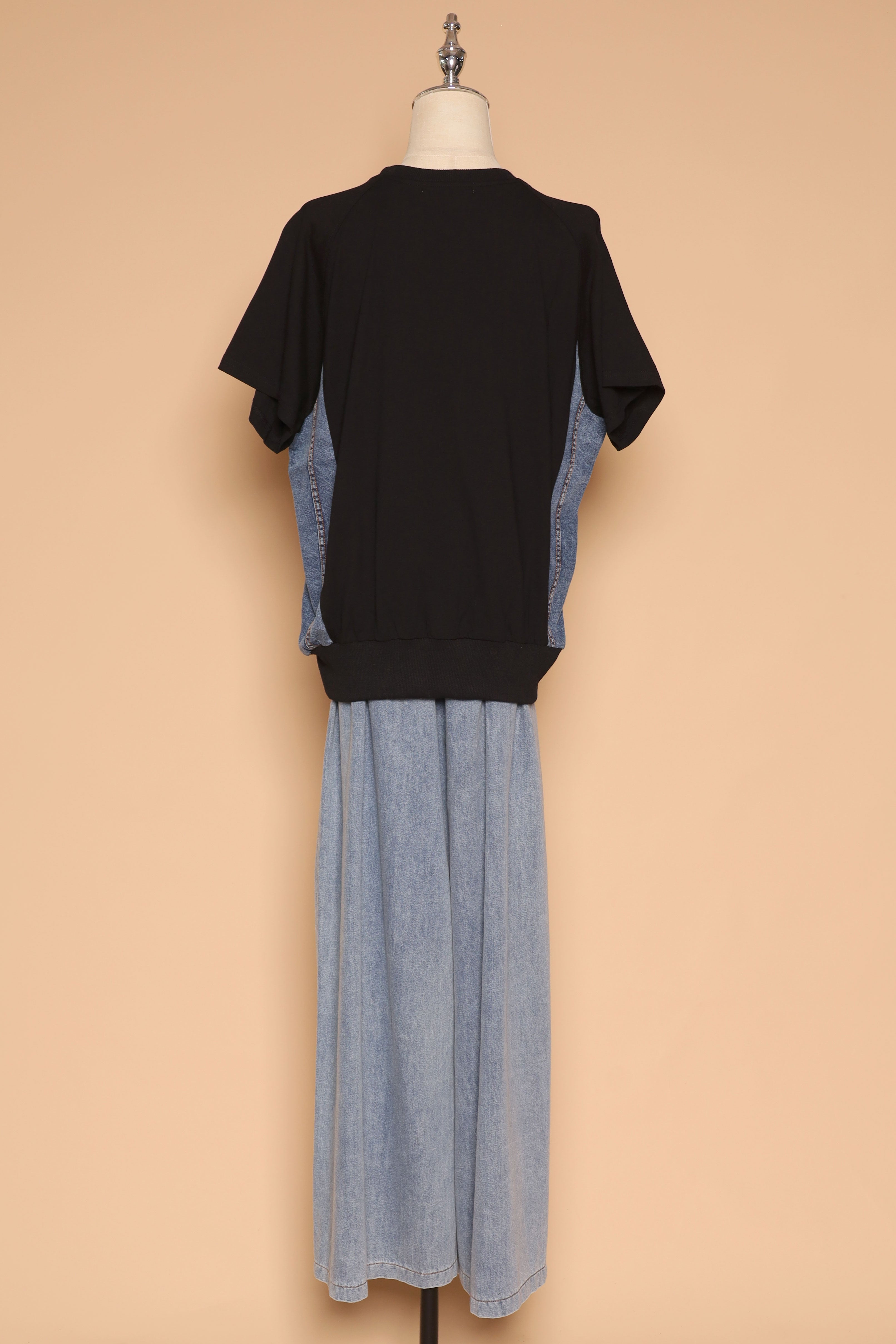 PO - Delina Top in Black Denim