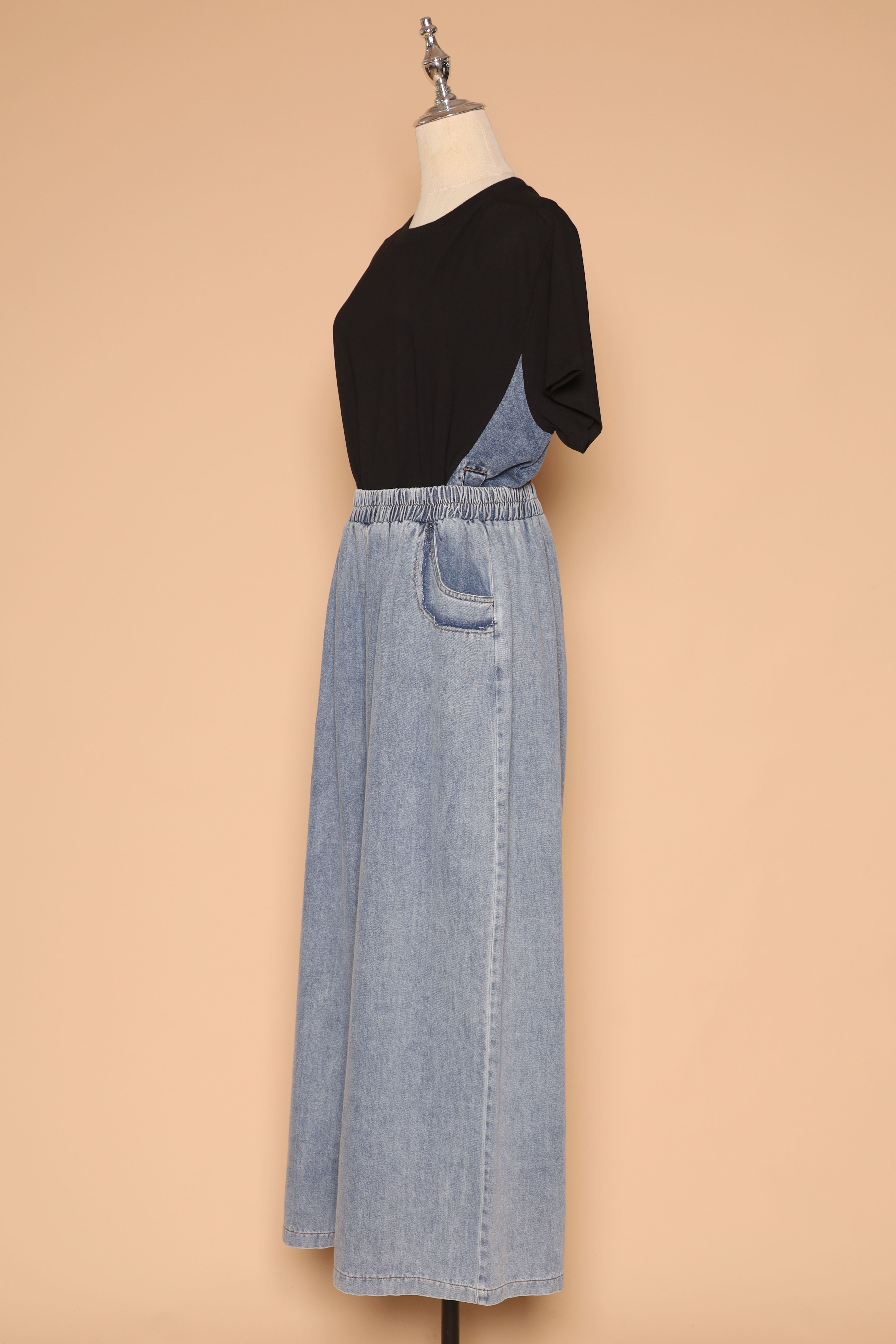 PO - Delina Top in Black Denim