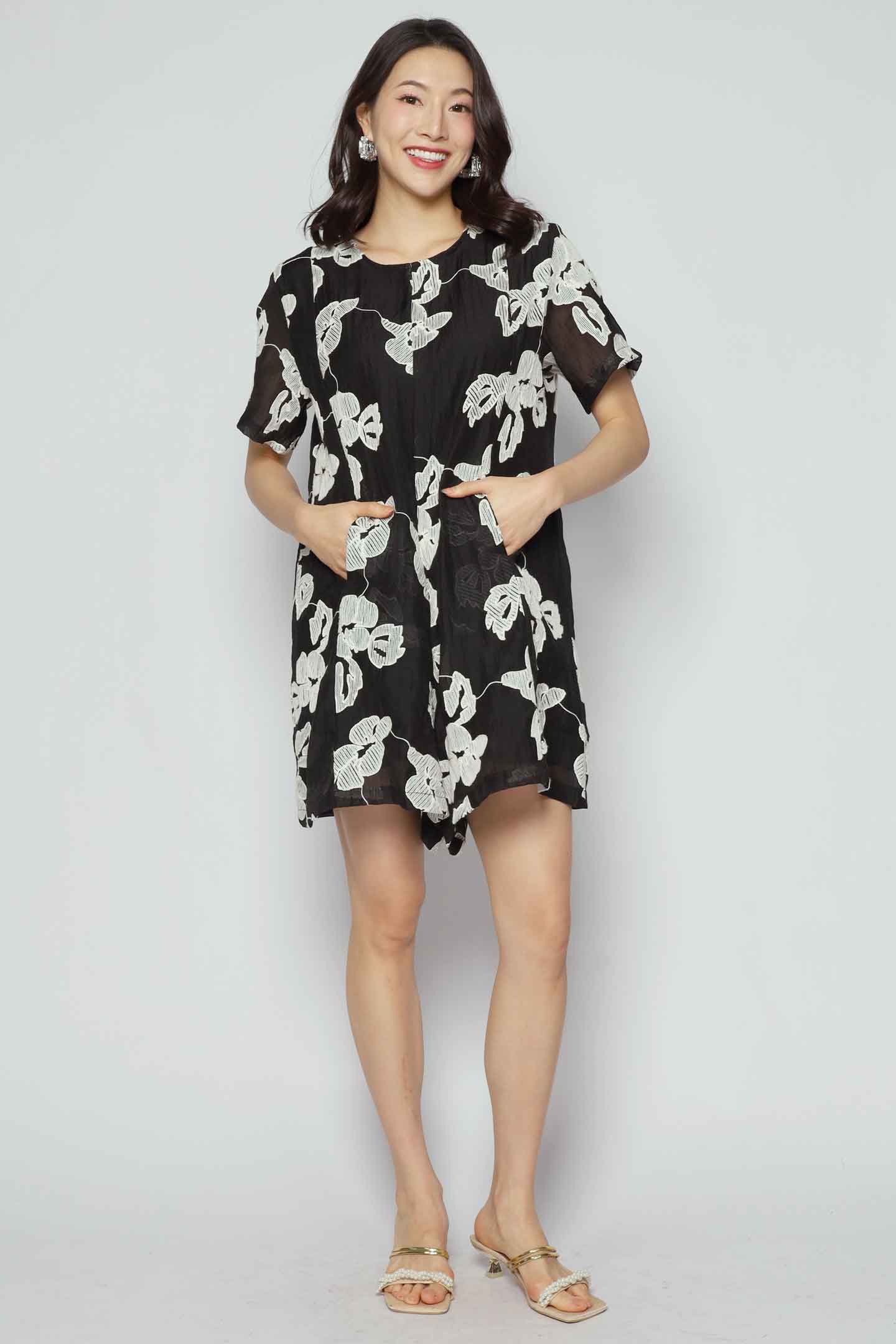 Dion Playsuit in Moon Petal