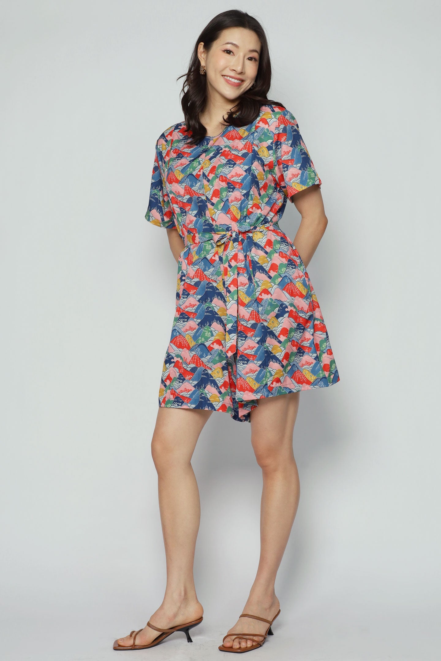 Dion Playsuit in Vibrant Fuji