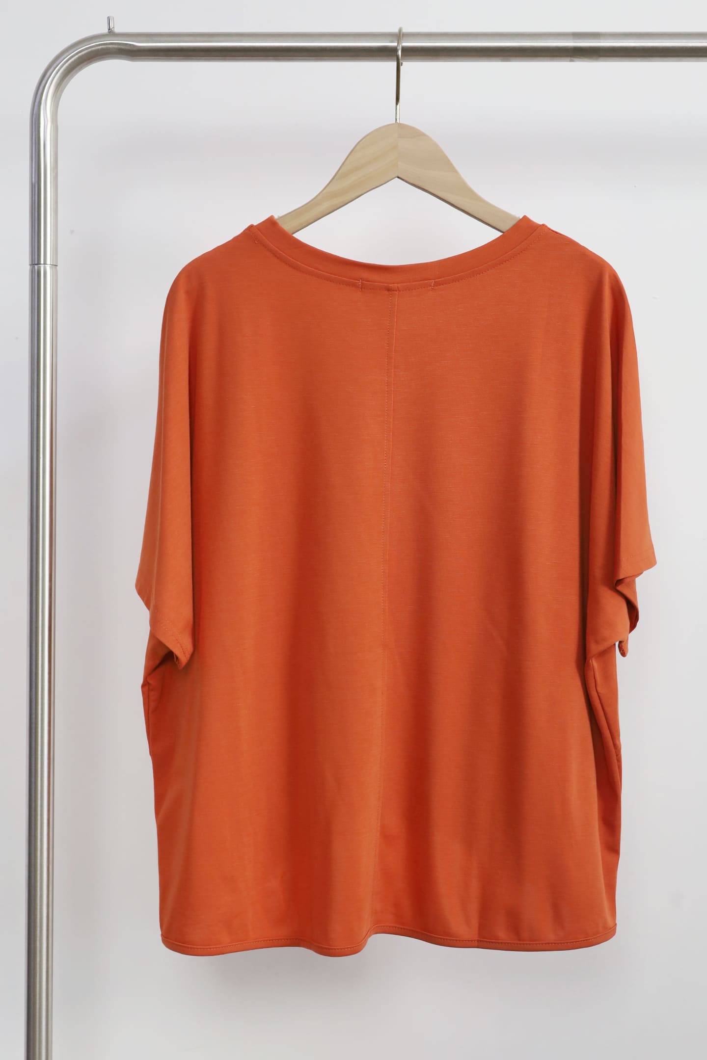 Backorders Easy By TE - Diora Pleated Top in Orange