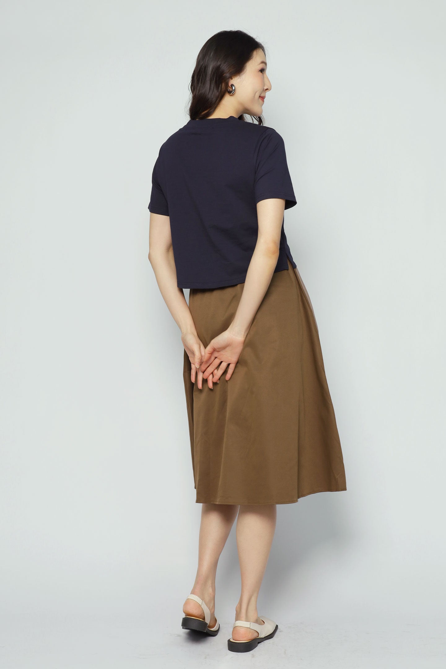 Backorders Diya Colourblock Dress in Blue