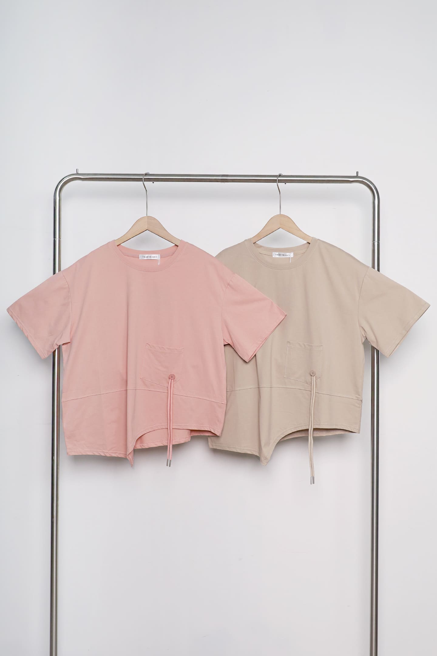 Easy by TE - Domie Pocket Top in Pink