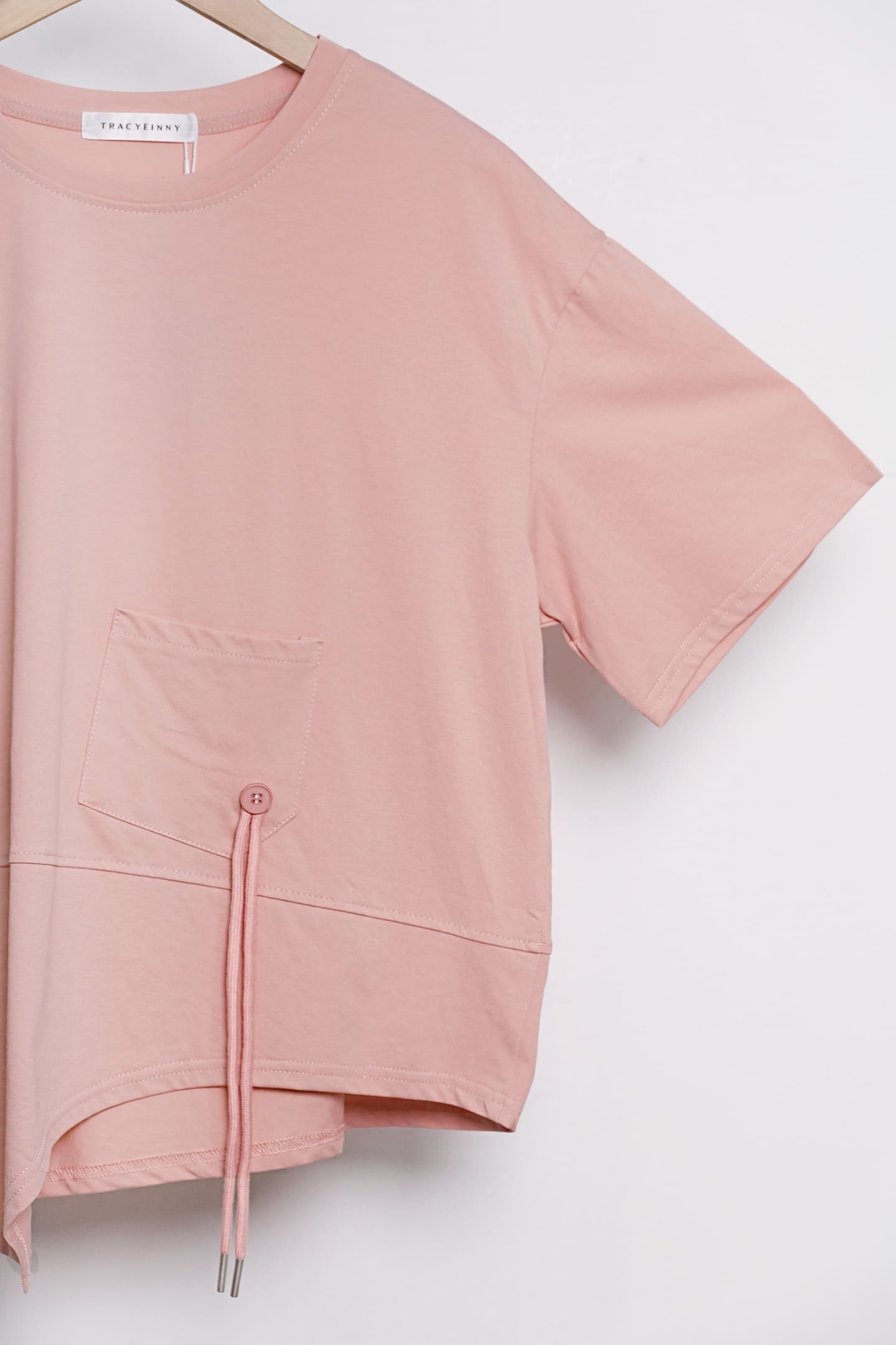 Easy by TE - Domie Pocket Top in Pink