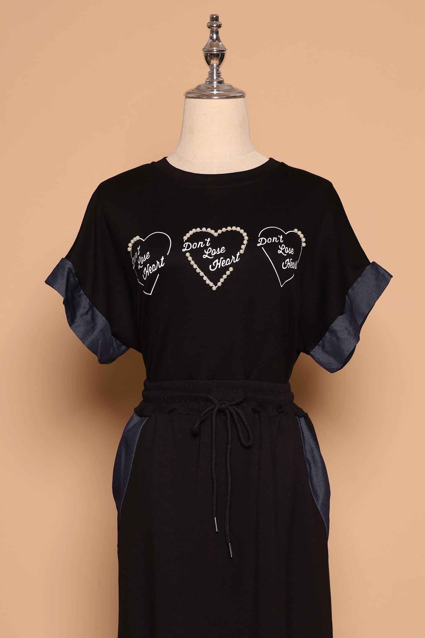 PO - Don't Lose Heart 2 in 1 Skirt Set