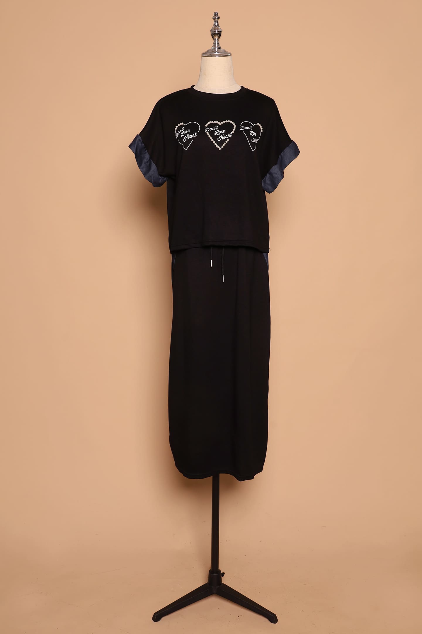 PO - Don't Lose Heart 2 in 1 Skirt Set
