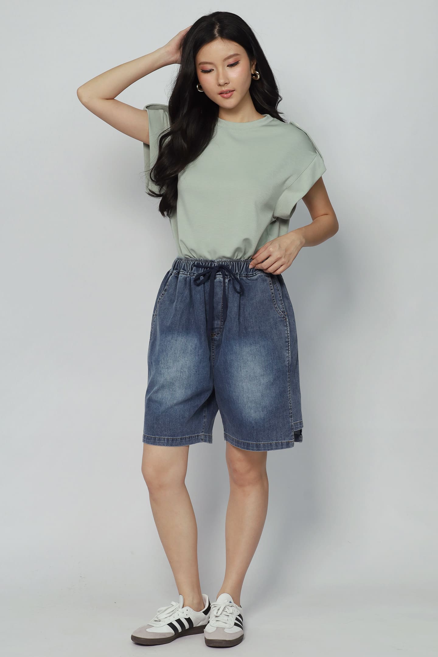 Dottie Shorts in Blue Denim
