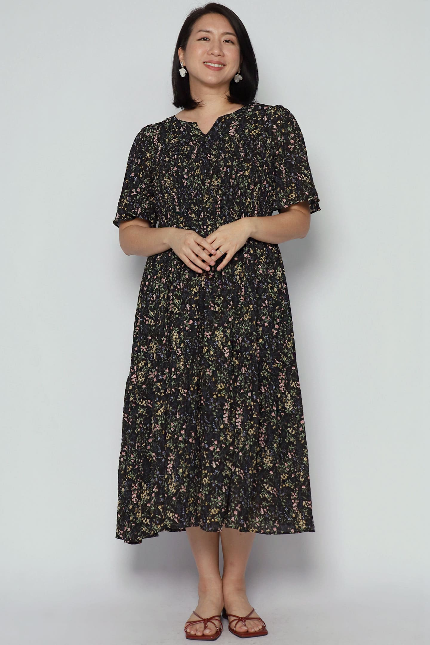 Dovina Dress in Daisy Veil