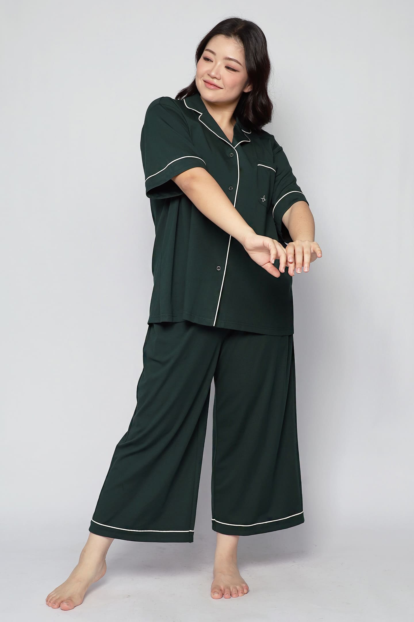 TENCEL - Dream Babe Pyjamas Pants Set in Matcha Latte