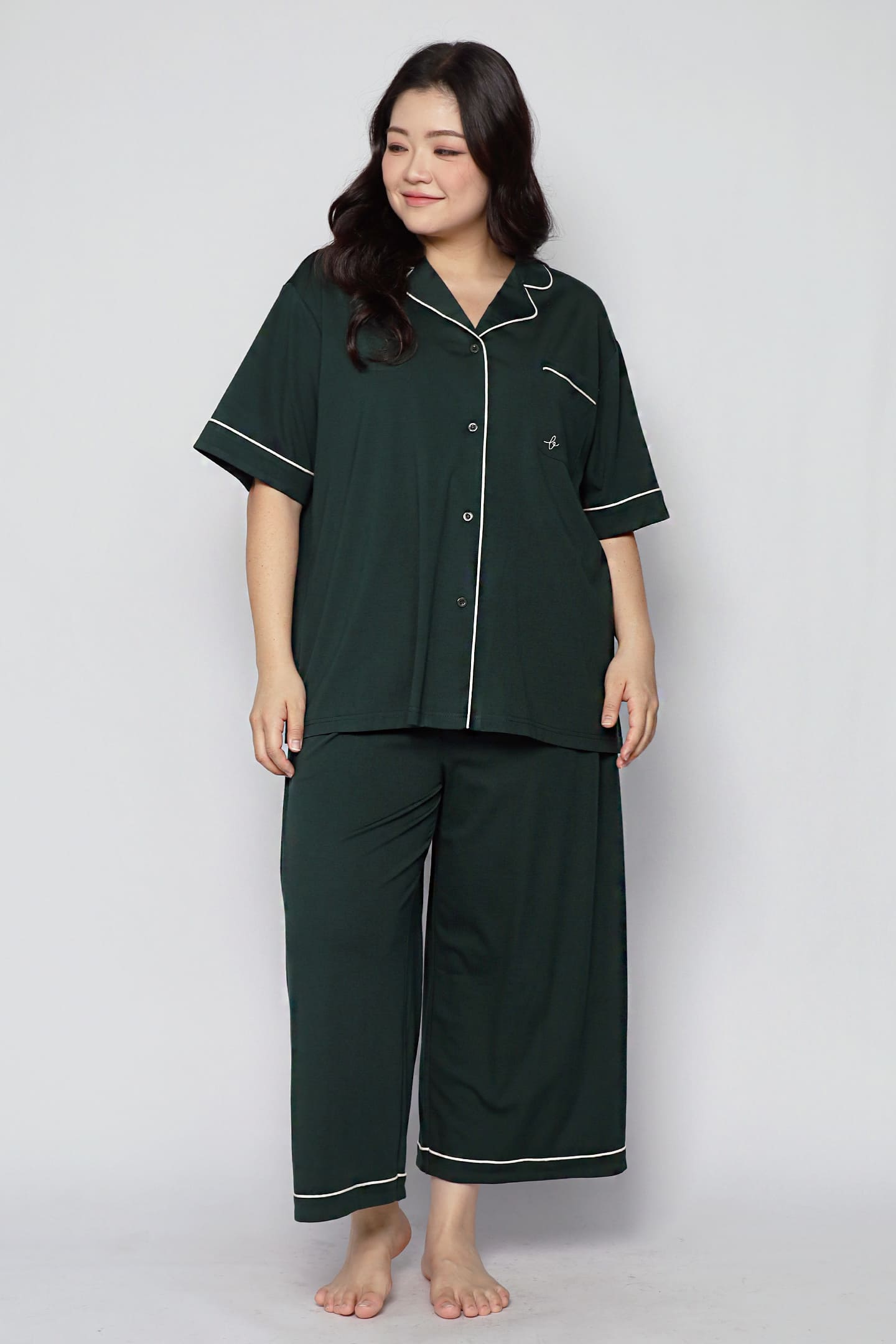 TENCEL - Dream Babe Pyjamas Pants Set in Matcha Latte