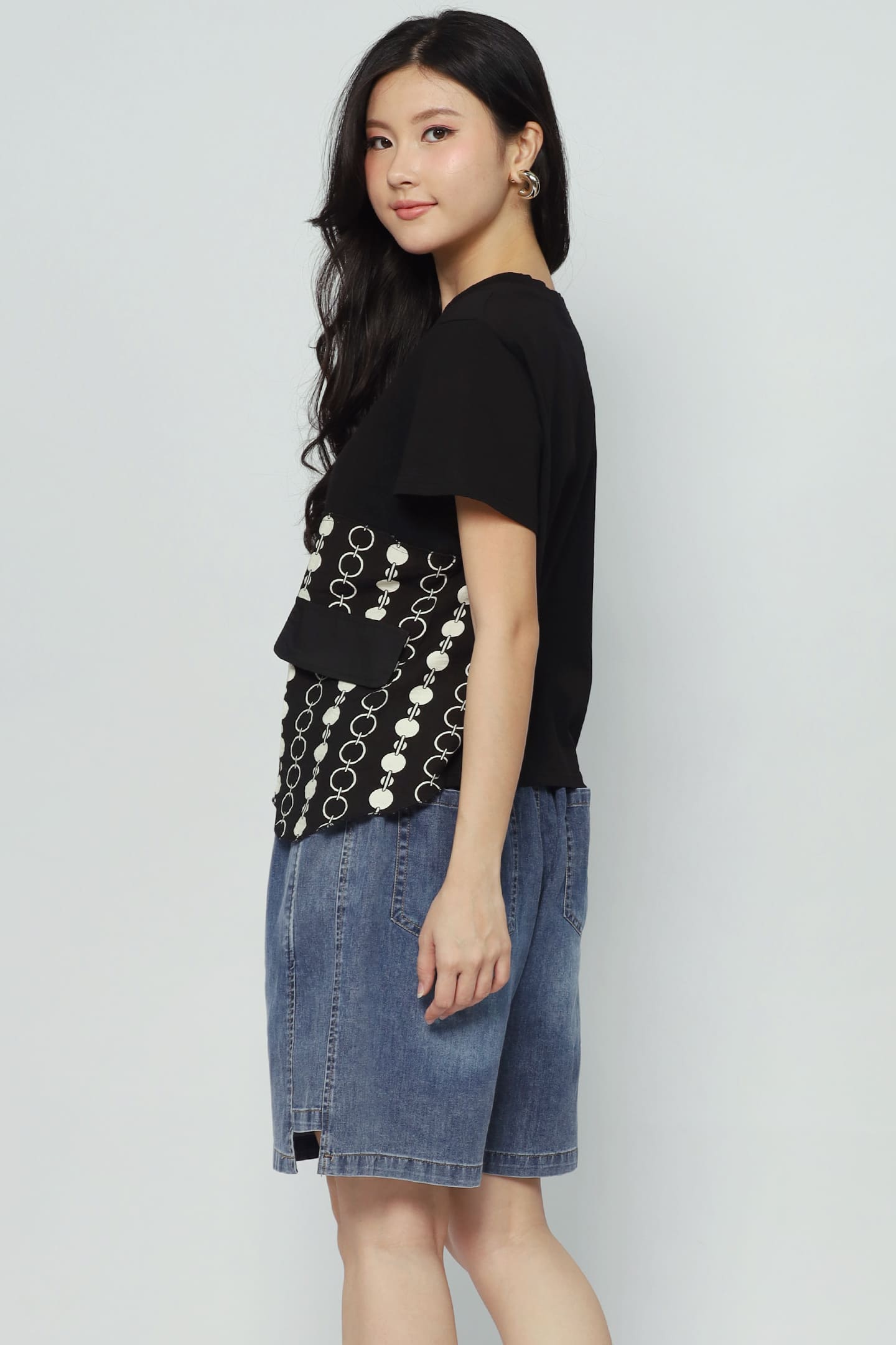 Drew Chain Top in Black