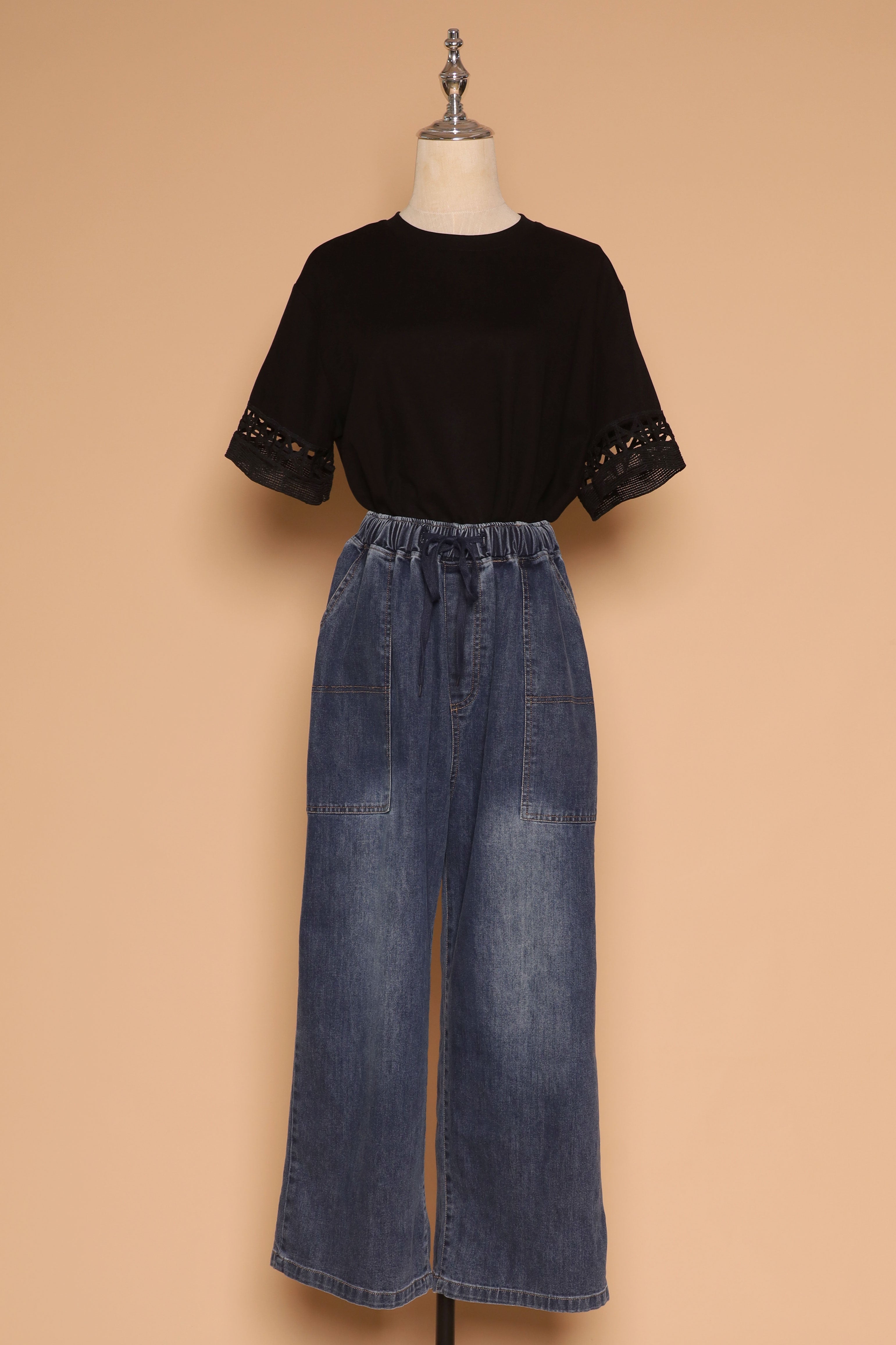 PO - Drew Crochet Top in Black