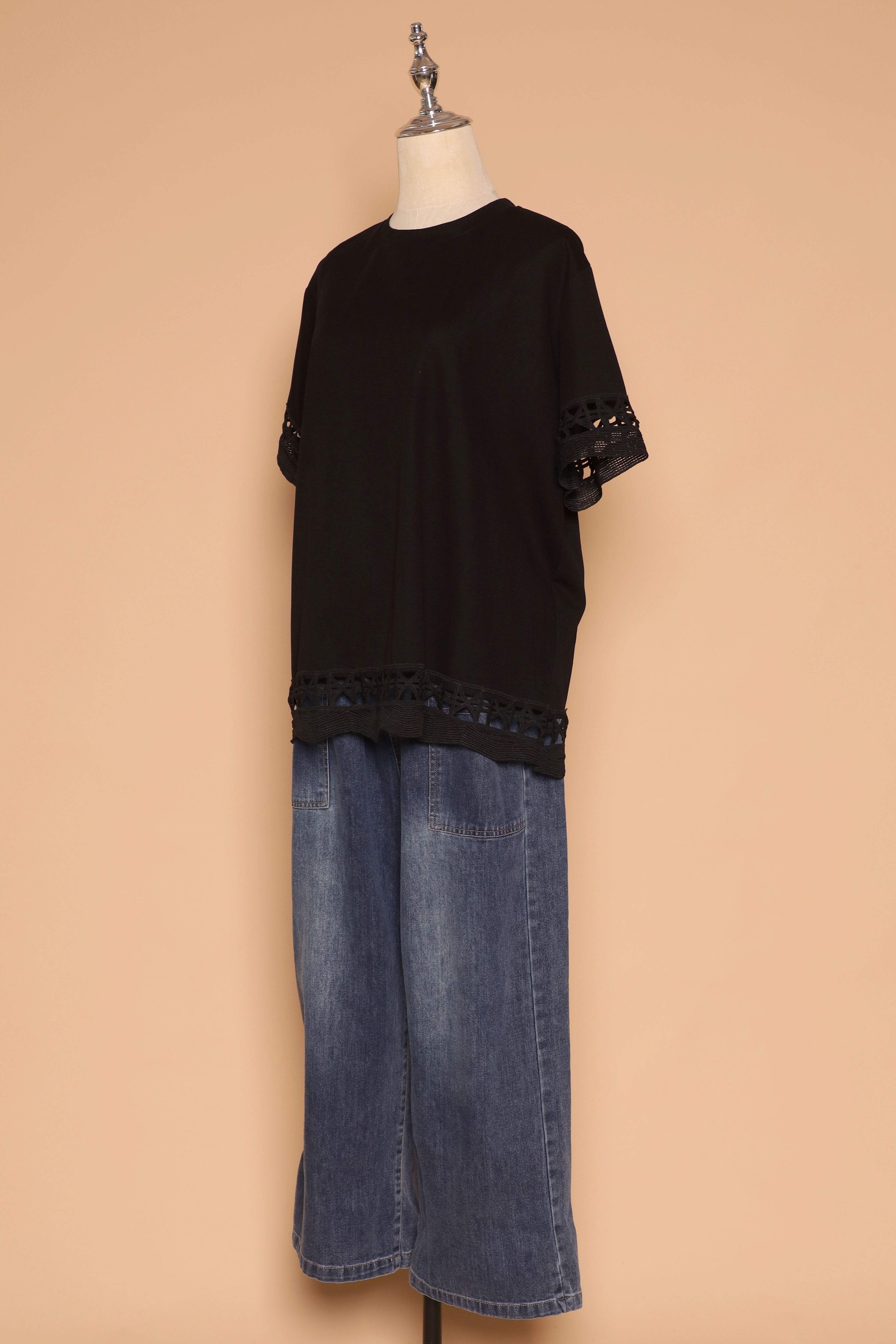 PO - Drew Crochet Top in Black