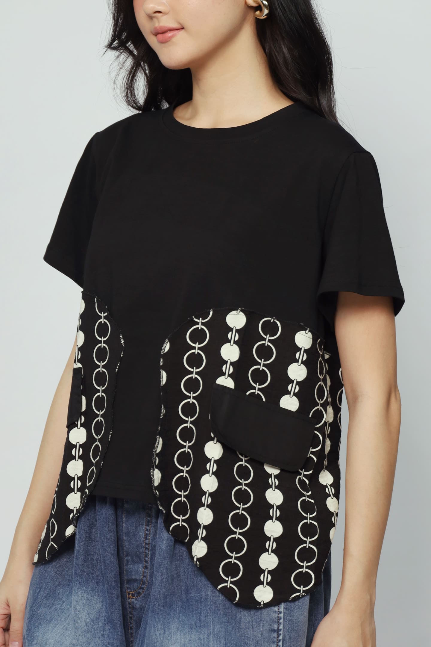 Drew Chain Top in Black