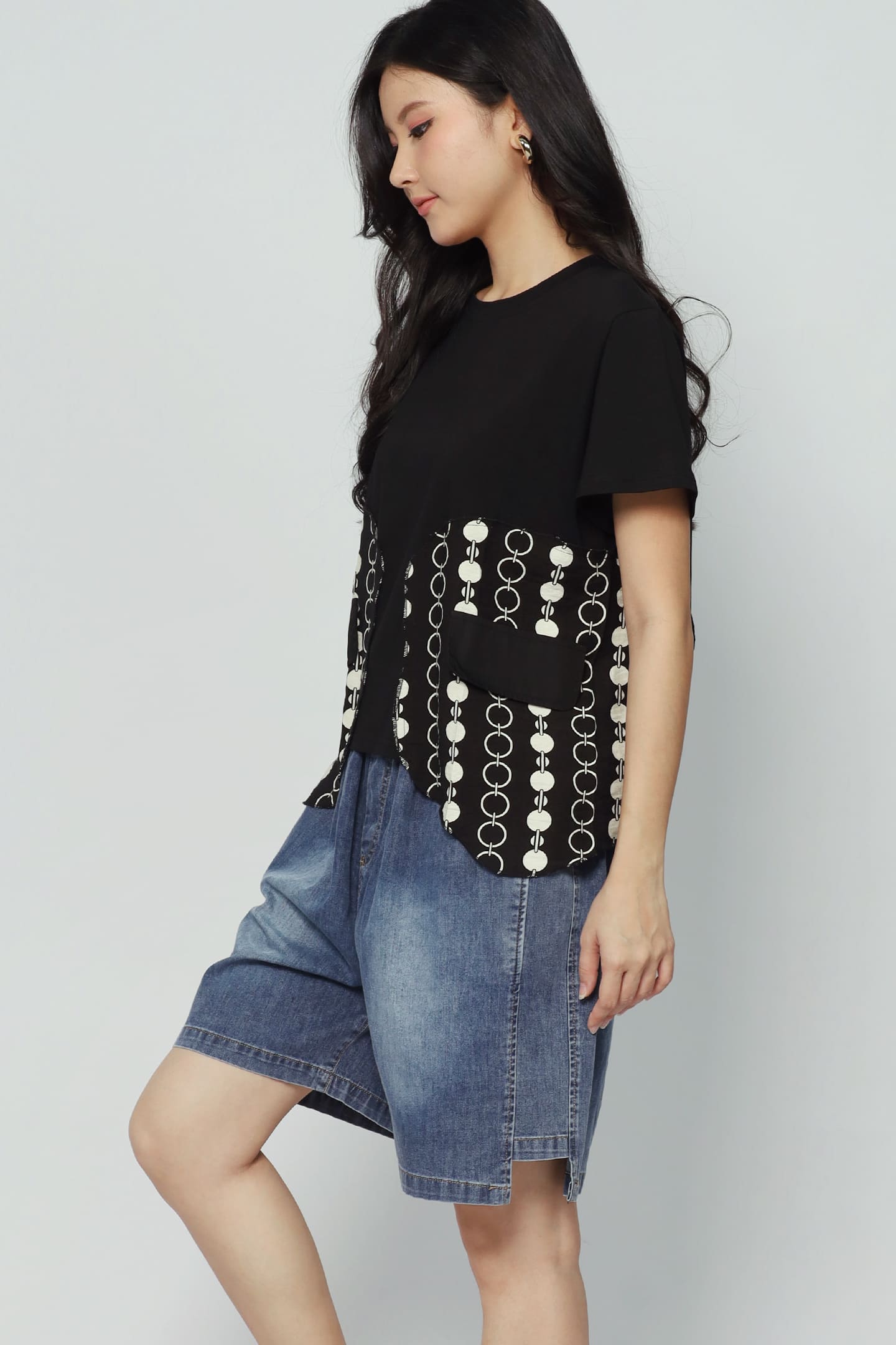 Drew Chain Top in Black