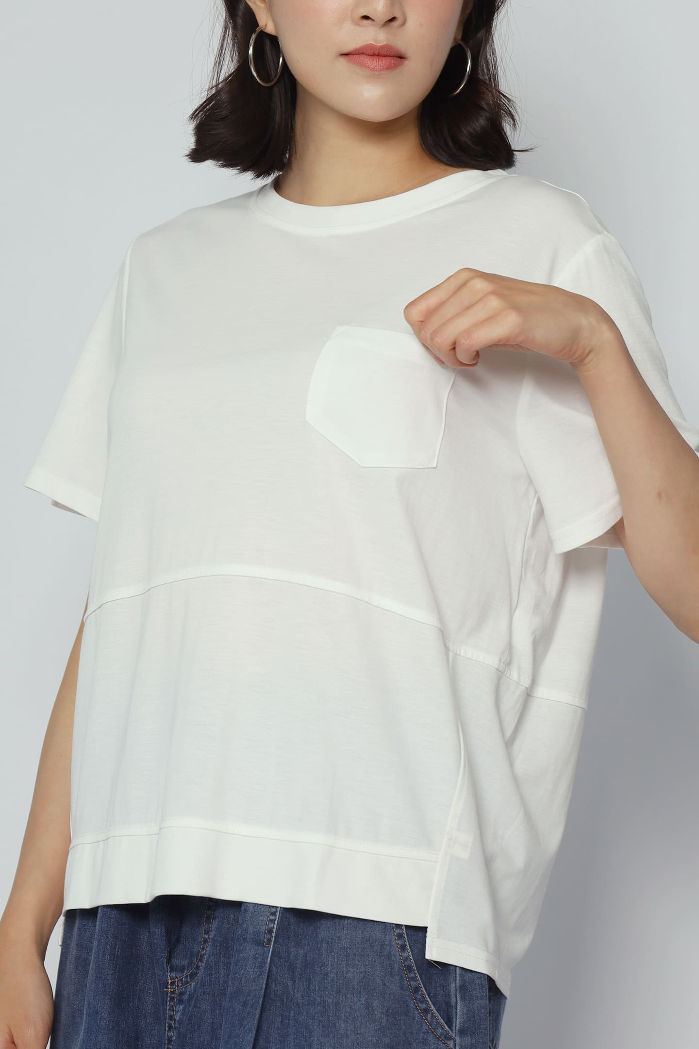 Easy By Tracyeinny - Dura Pocket Top in White