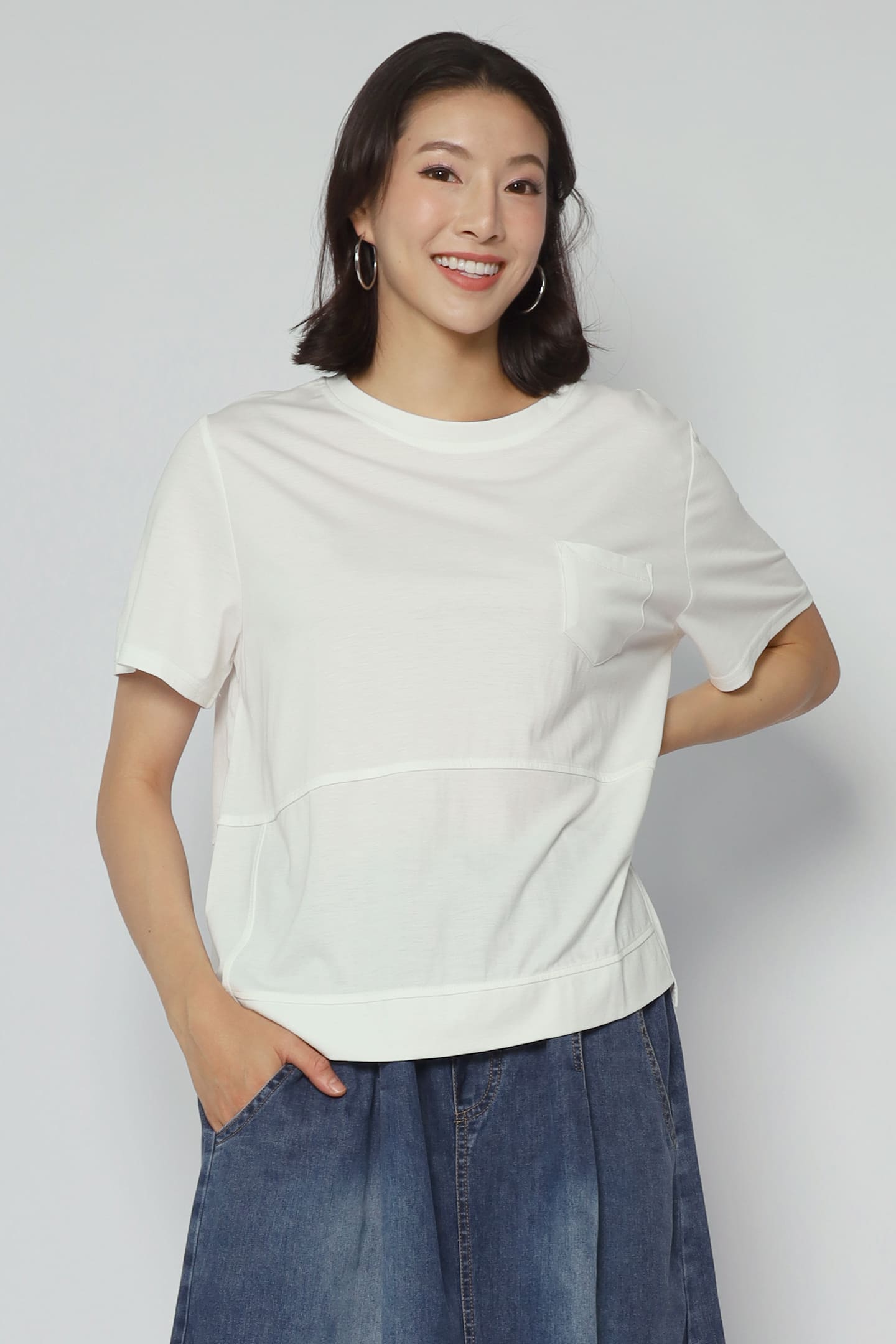 Easy By Tracyeinny - Dura Pocket Top in White