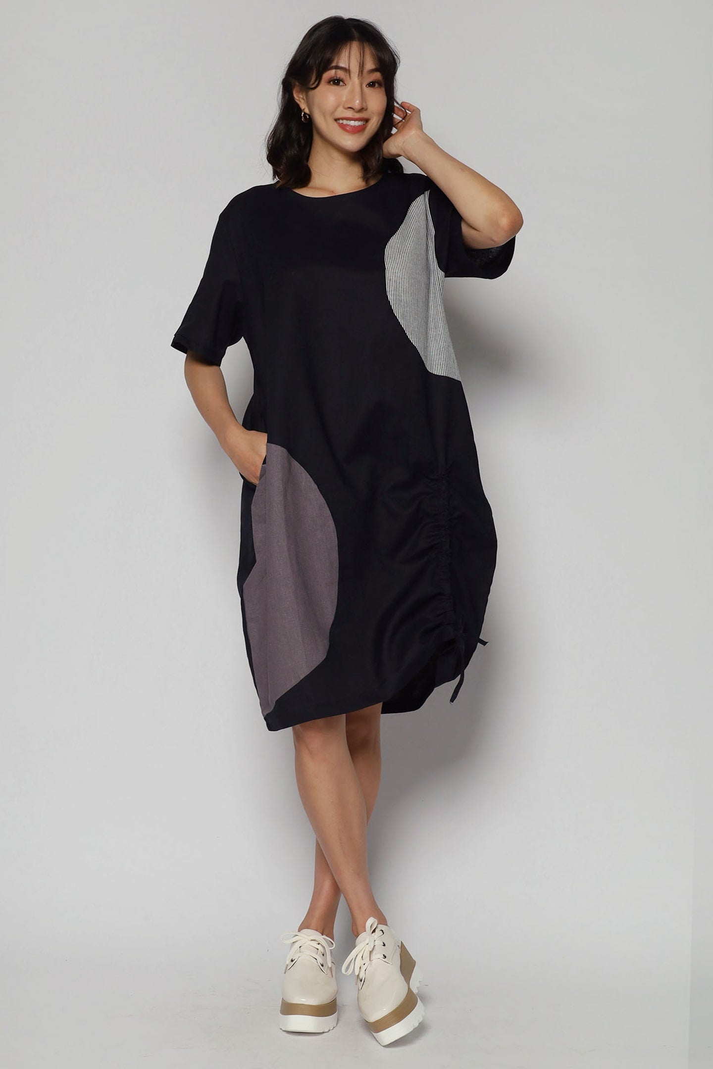 Elloi Patchwork Circles Dress