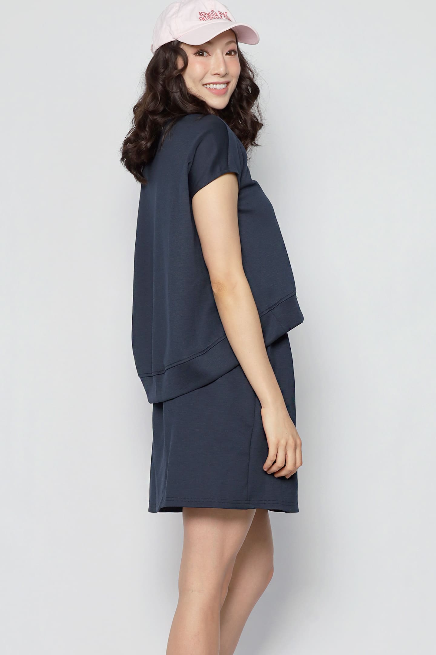 JOY - Easy Switch 2 in 1 Top and Skorts Set in Navy Blue