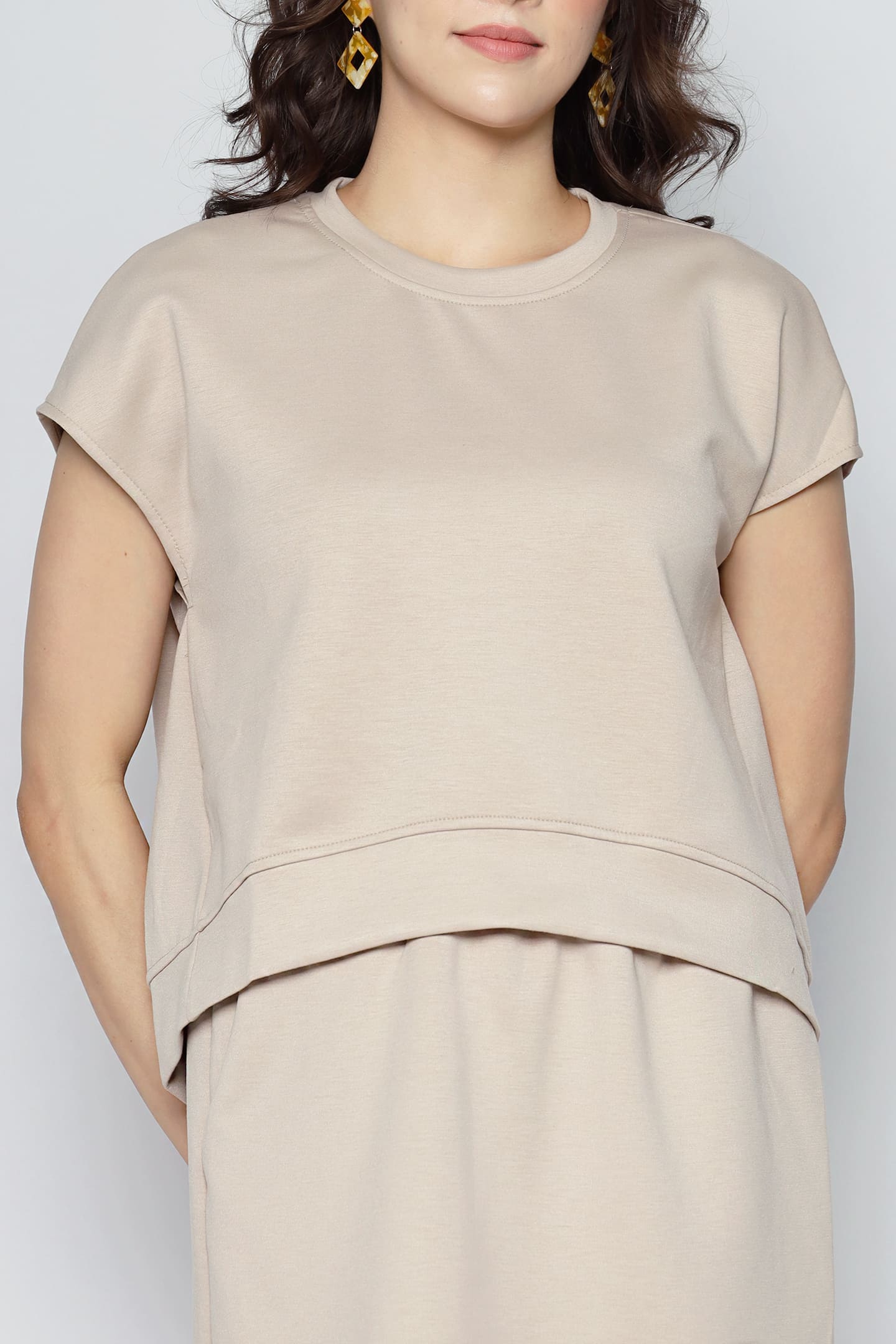 JOY - Easy Switch 2 in 1 Top and Skorts Set in Khaki