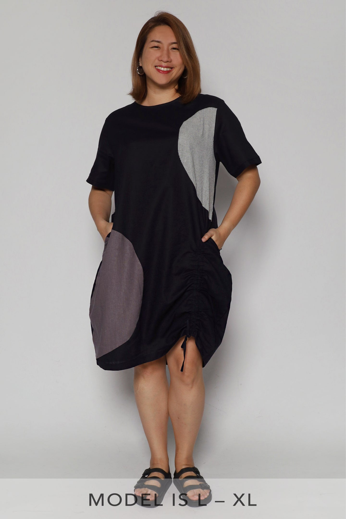 Elloi Patchwork Circles Dress