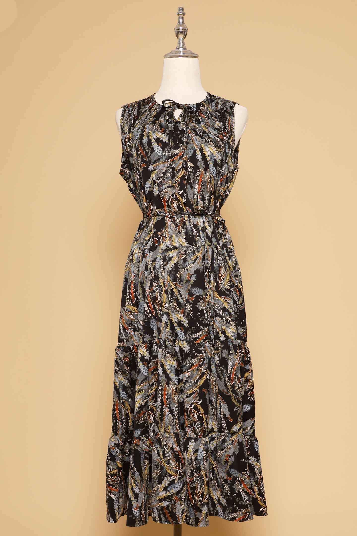 PO - Elysia Dress in Muted Ferns