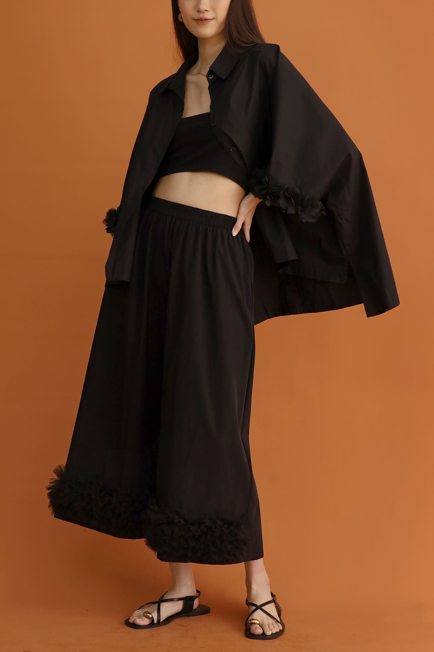 CHOSEN - Emiko Tulle Hem Pants