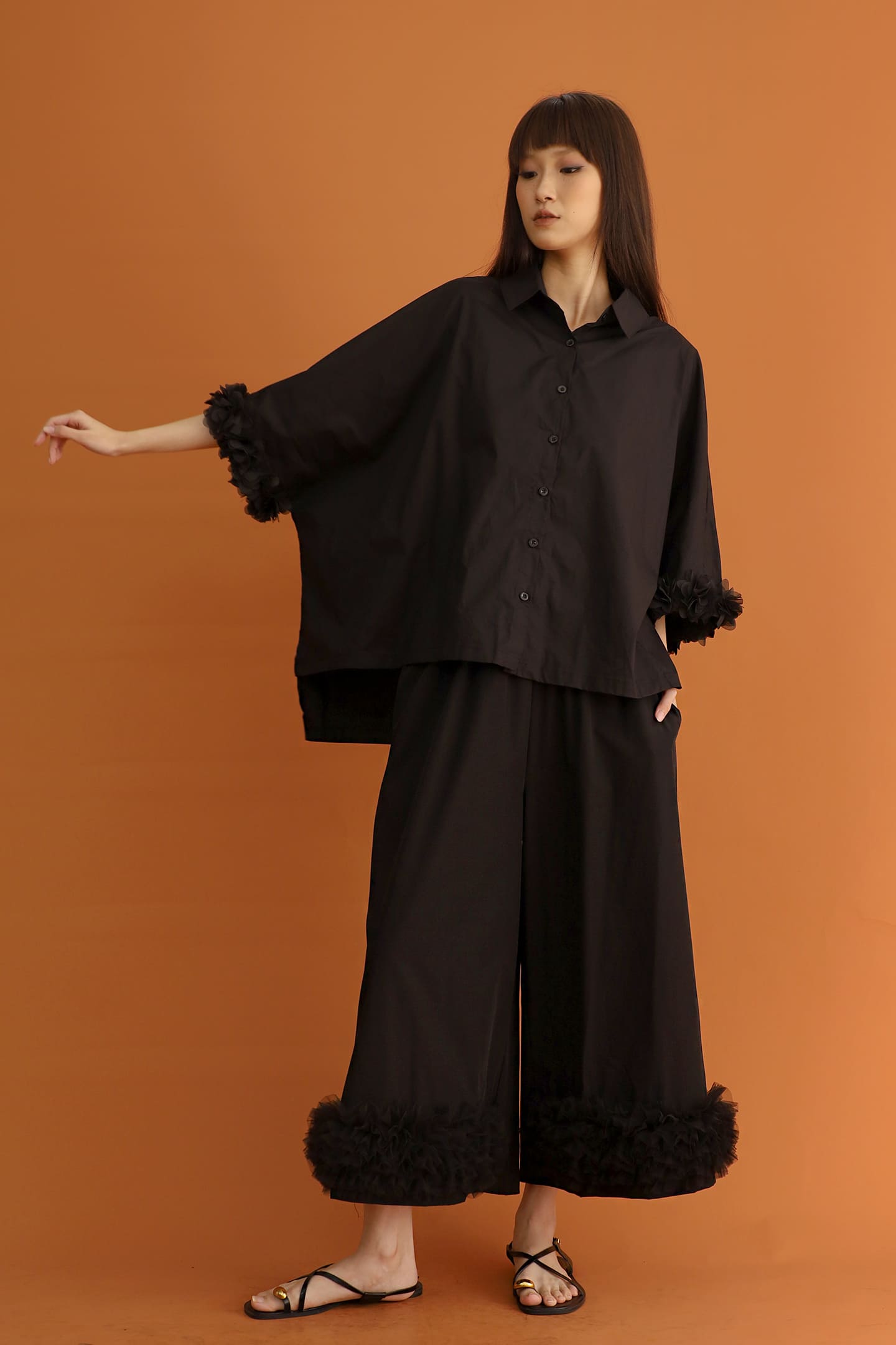 CHOSEN - Emiko Tulle Hem Shirt